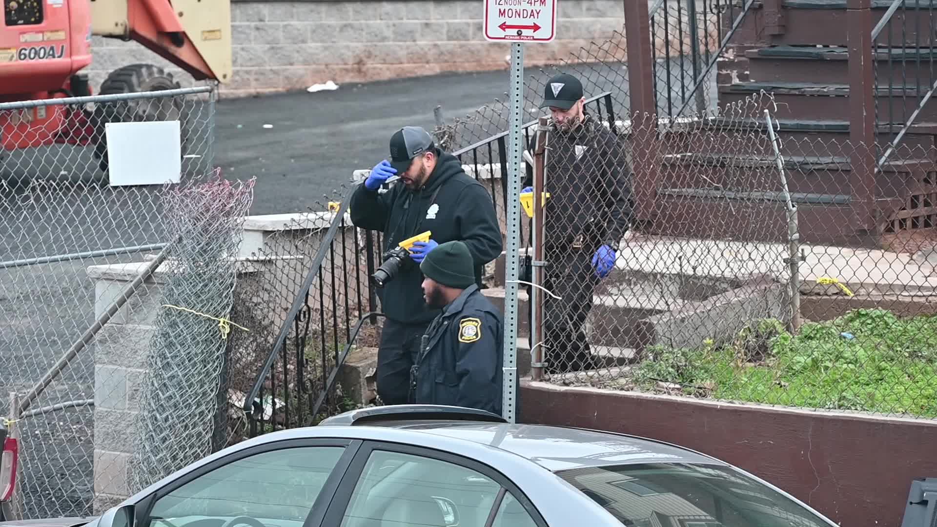 Authorities Investigate Fatal Shooting And Ballistics Evidence In Newark New Jersey