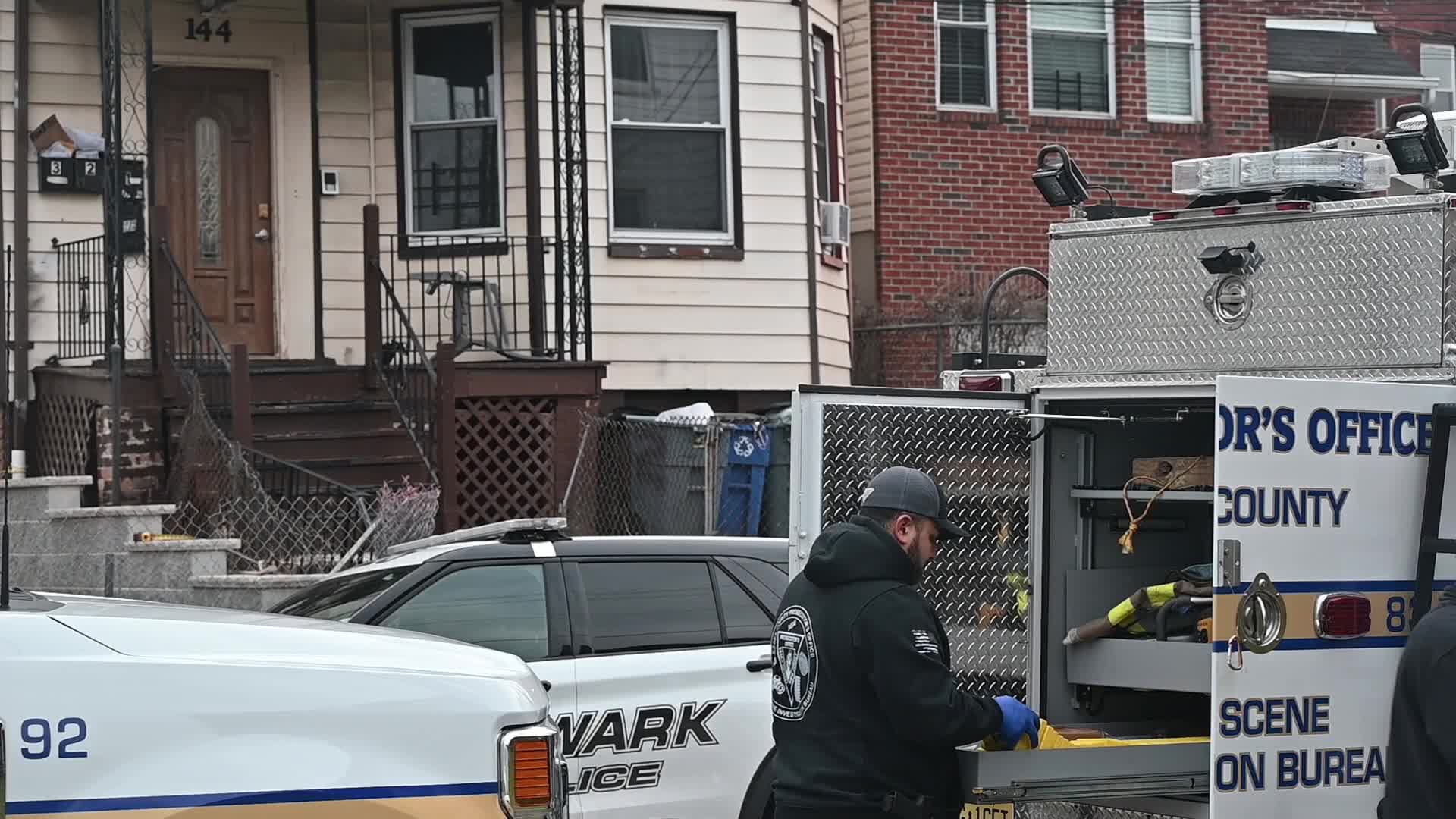 Authorities Investigate Fatal Shooting And Ballistics Evidence In Newark New Jersey
