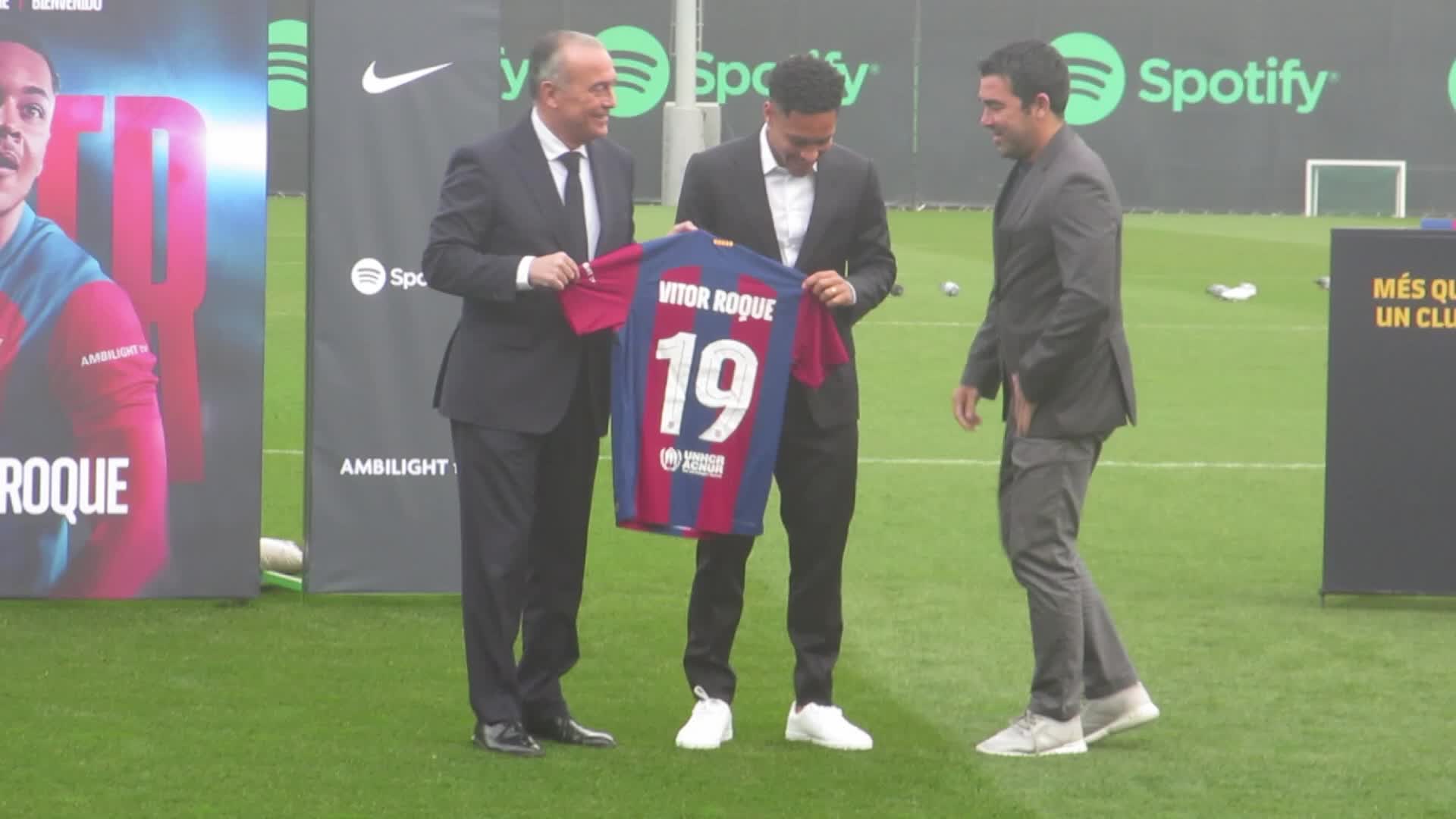 Presentation of Vitor Roque as a new FC Barcelona player