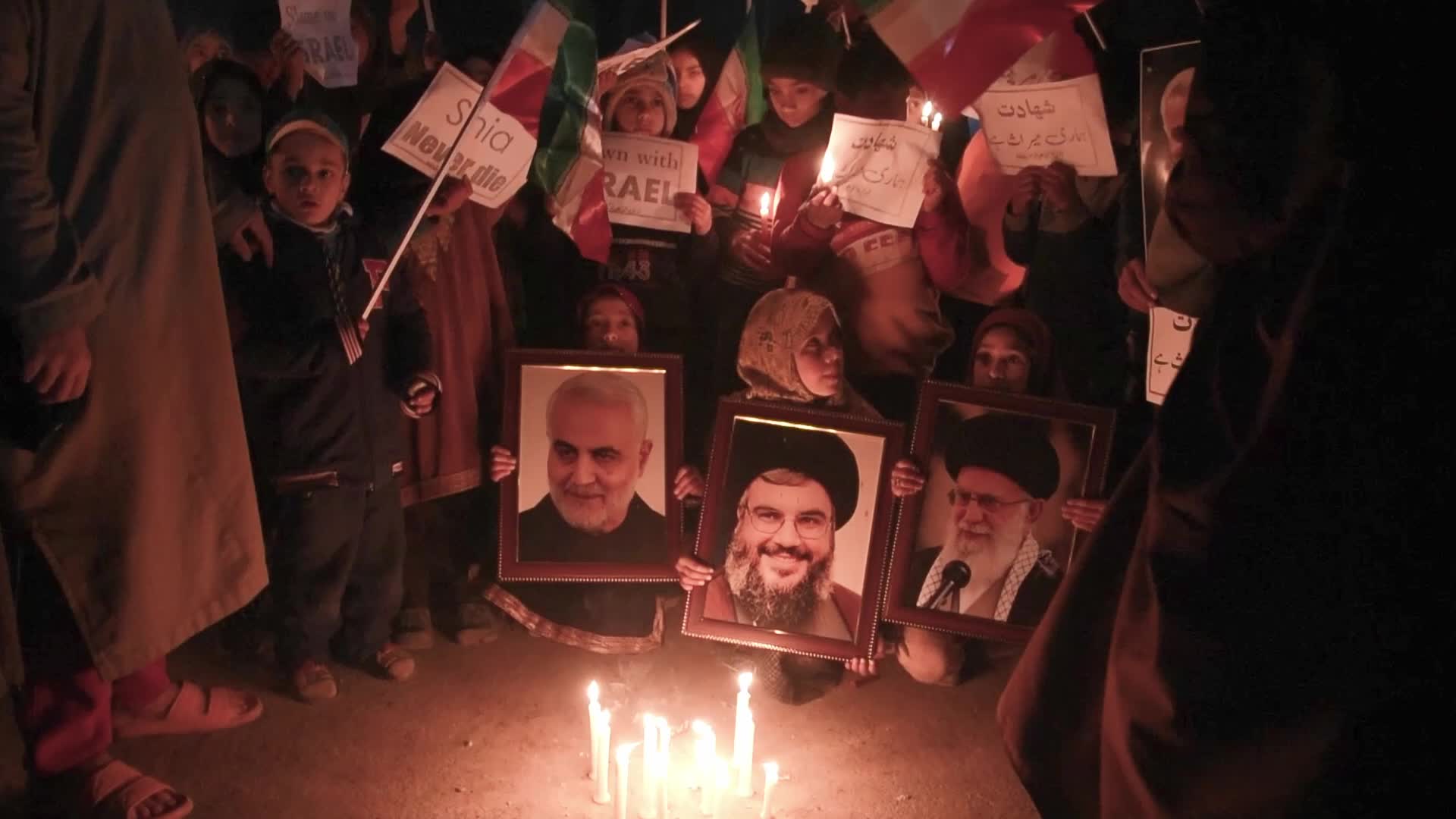 Anti Israel and Anti US protest in Kashmir, India