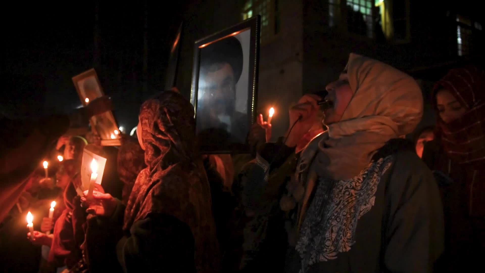 Anti Israel and Anti US protest in Kashmir, India