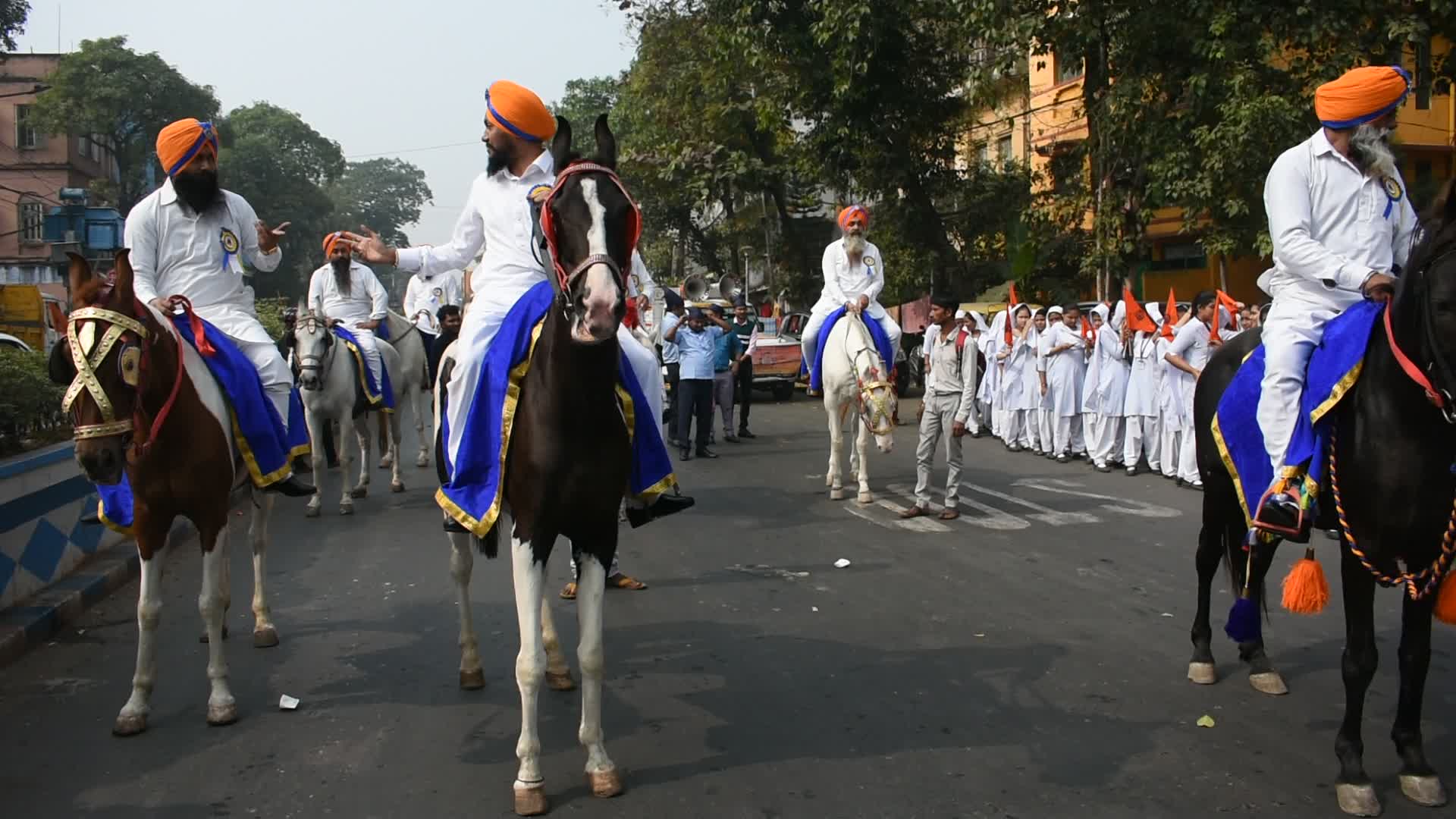 Sikh community of Kolkata celebrates birthday of Guru Gobind Singh.