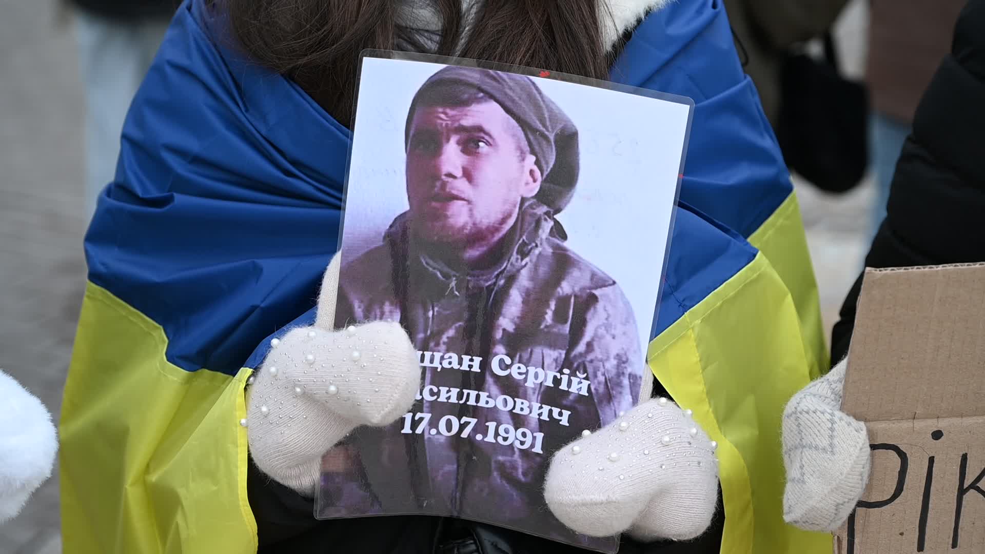 Rally calling to return the Azovstal POWs from Russian captivity in Kyiv, amid Russian invasion of Ukraine.
