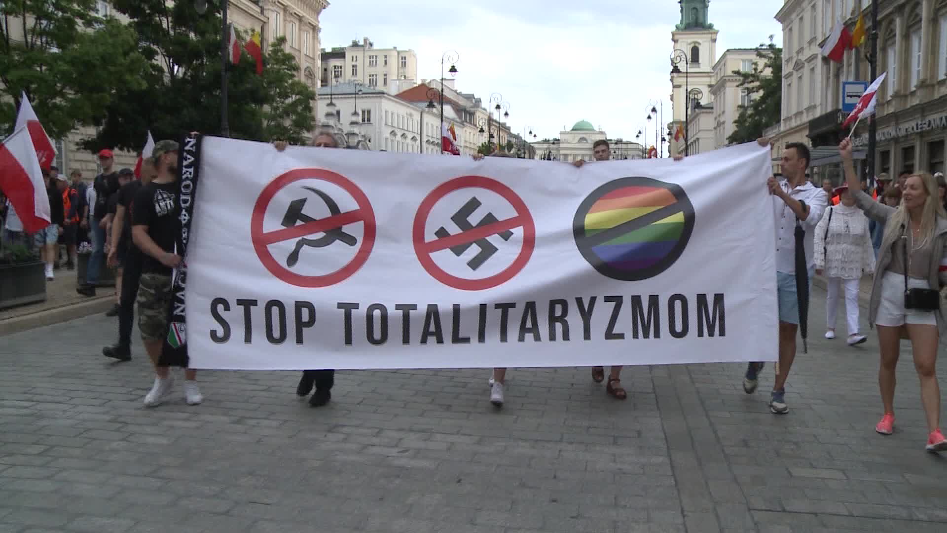 LGBT like totalitarianism - banner says
