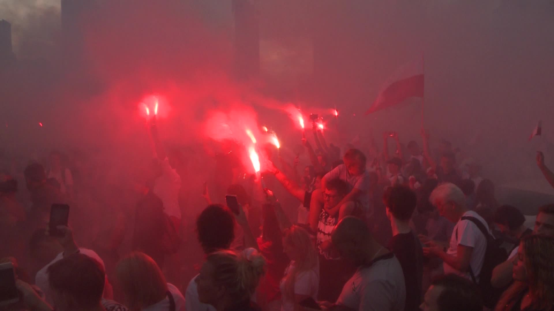 Rally in remembrance of 1944 Warsaw Uprising