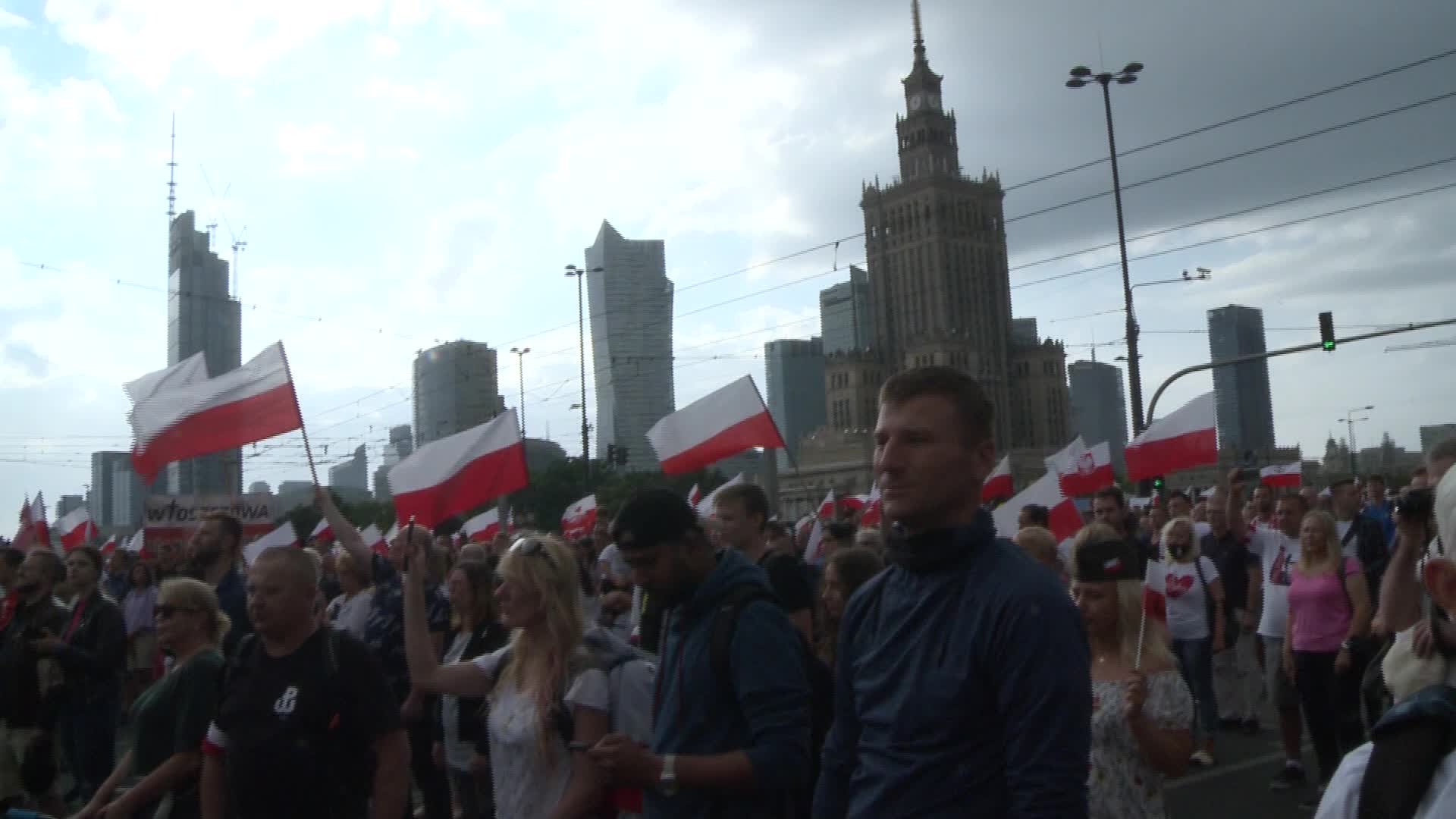 Rally in remembrance of 1944 Warsaw Uprising