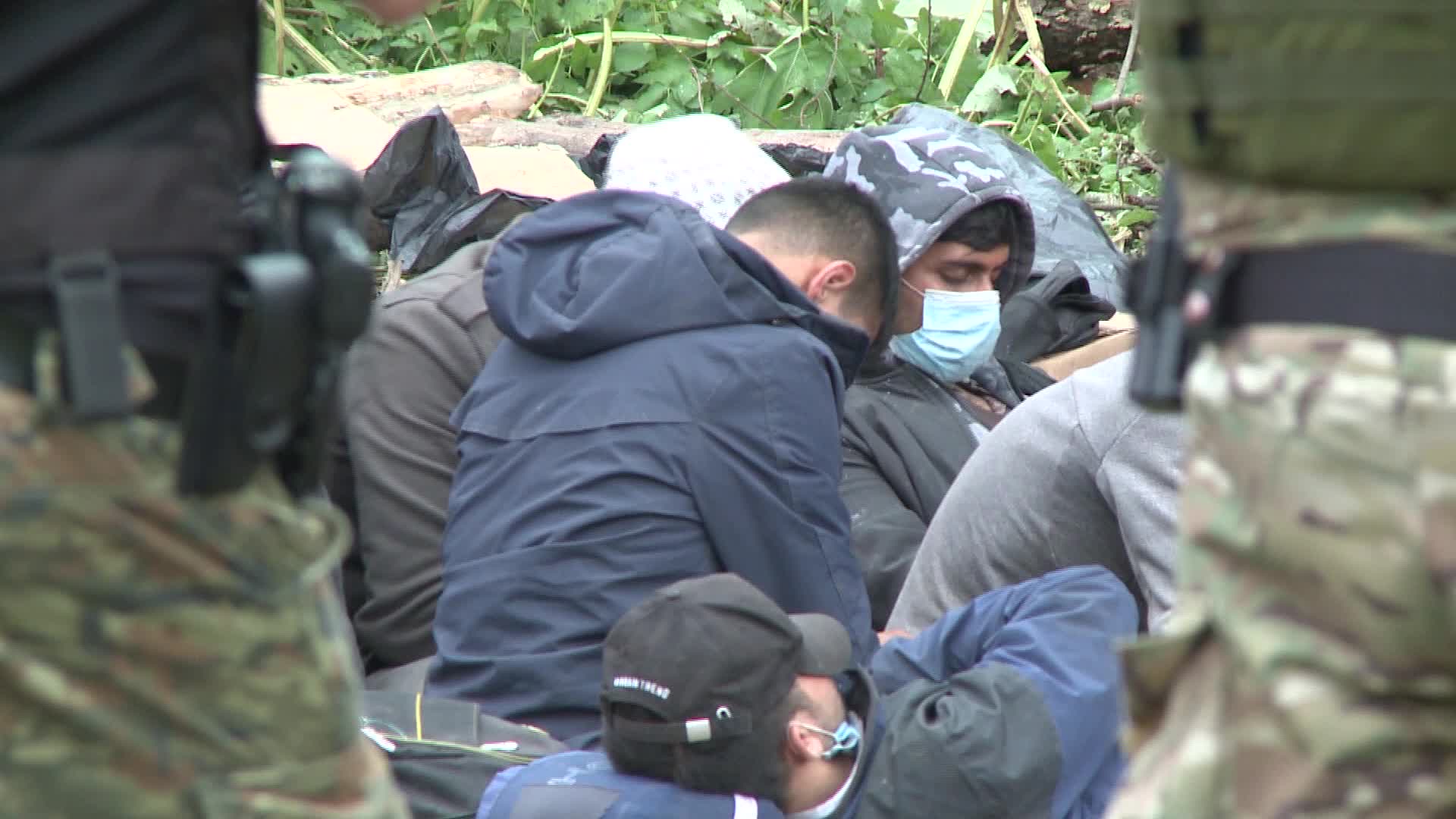 Migrants stuck between the Polish-Belarusian border