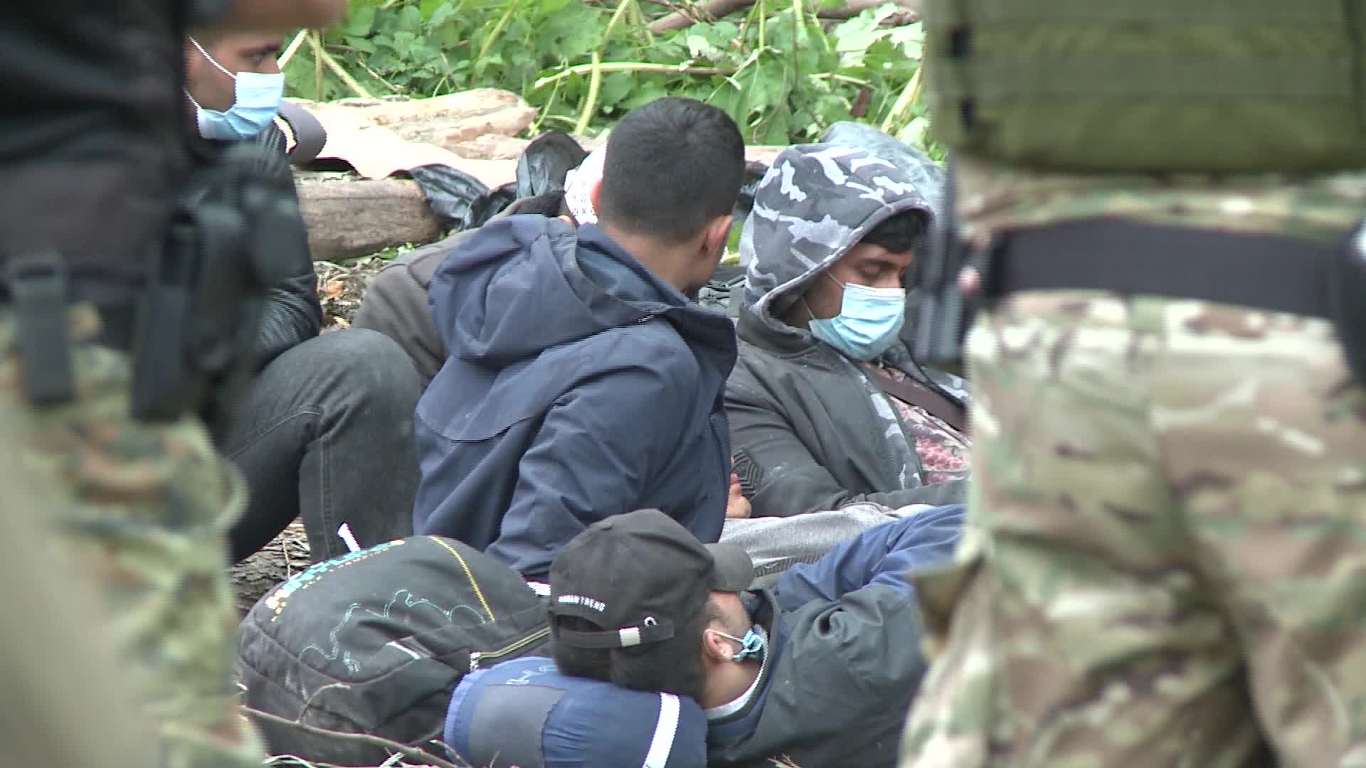 Migrants stuck between the Polish-Belarusian border