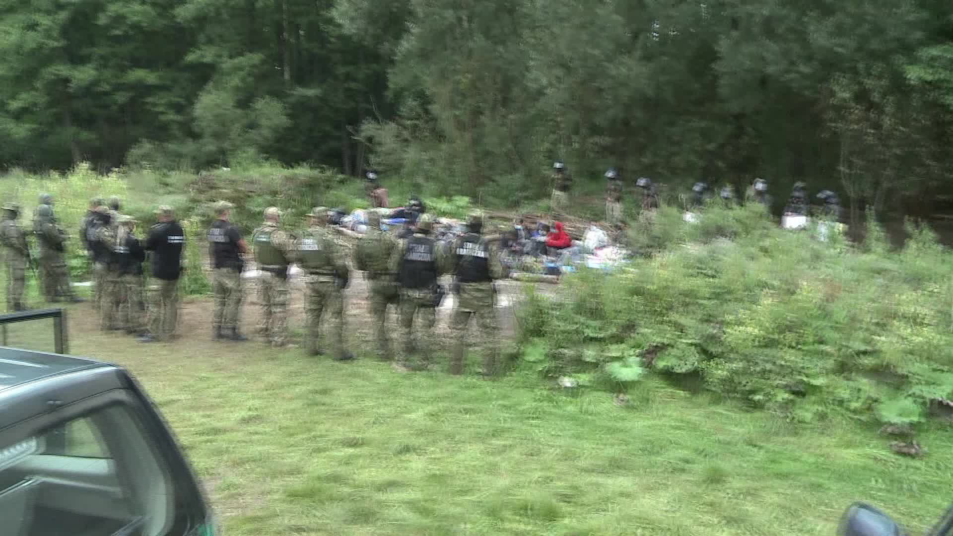 Migrants stuck between the Polish-Belarusian border