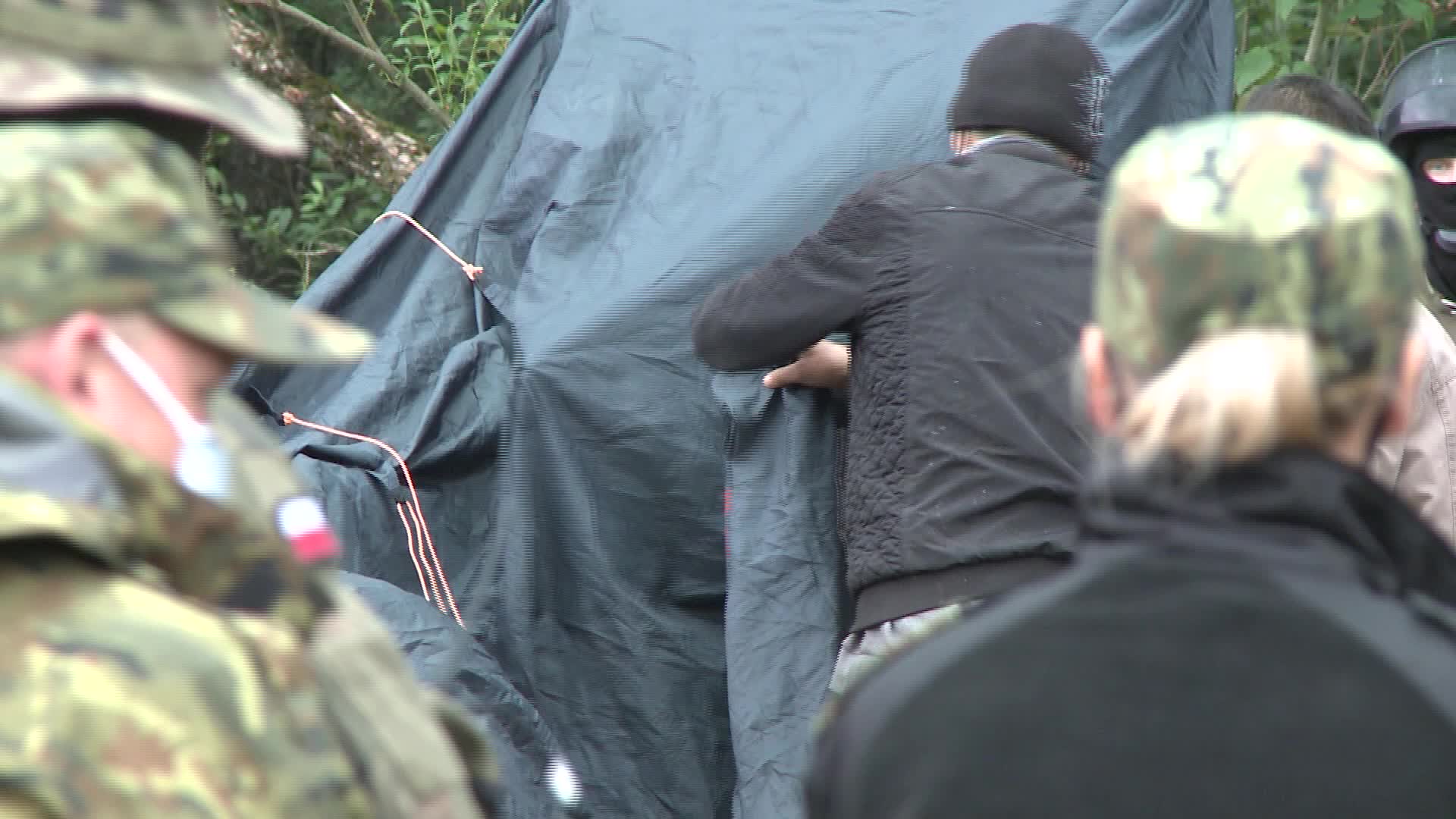 Migrants stuck between the Polish-Belarusian border