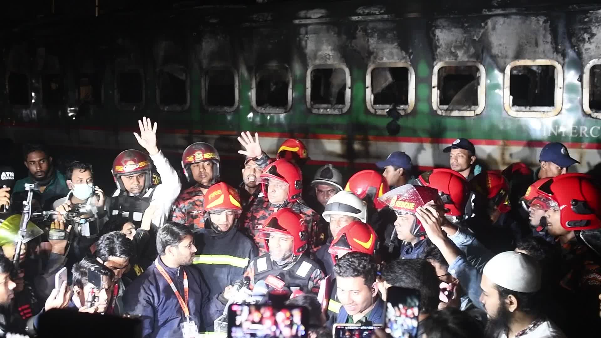 Fatal Pre-Election Passenger Train Blaze In Dhaka, Bangladesh