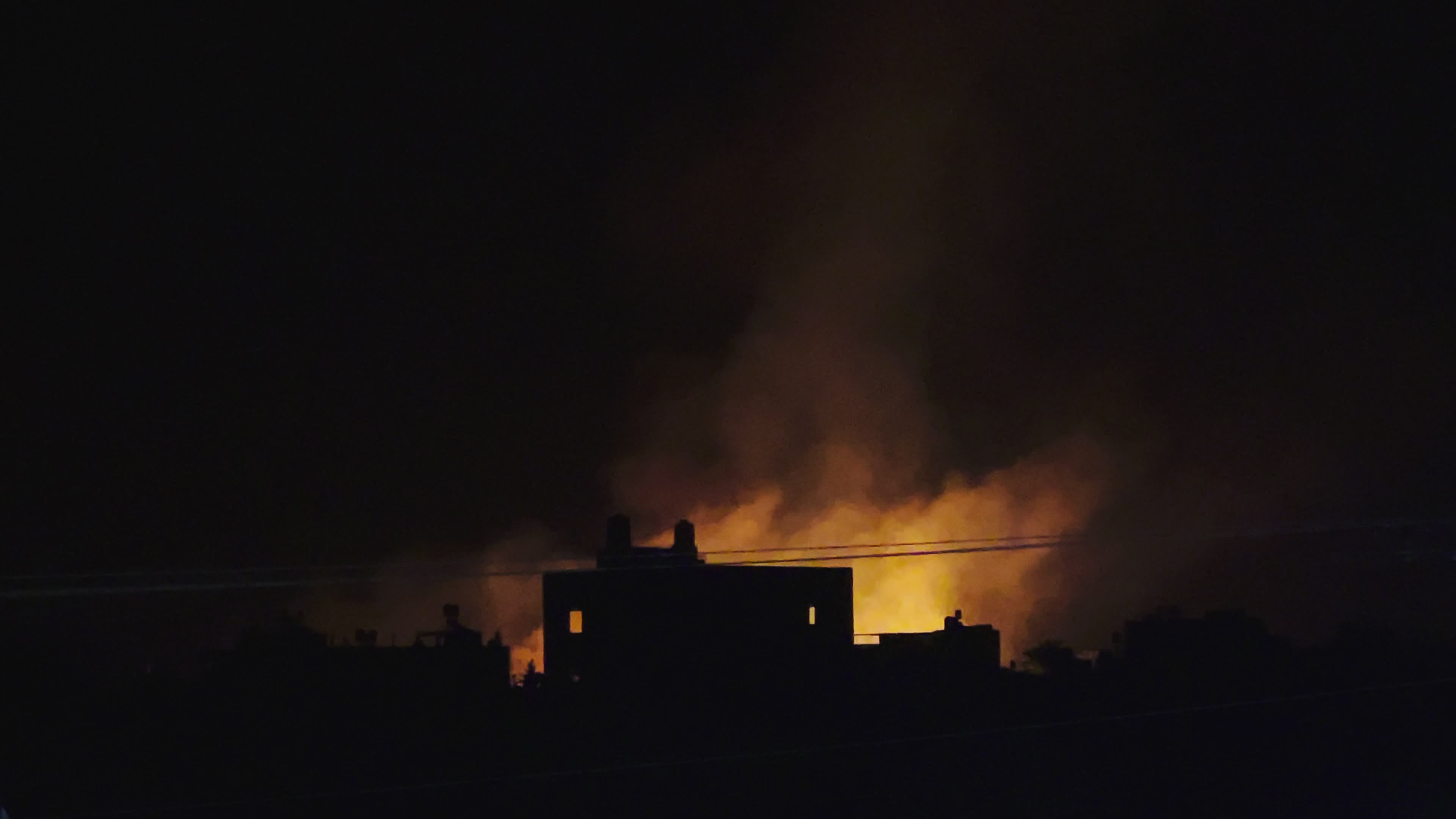 Israeli airstrike in Gaza, Palestine