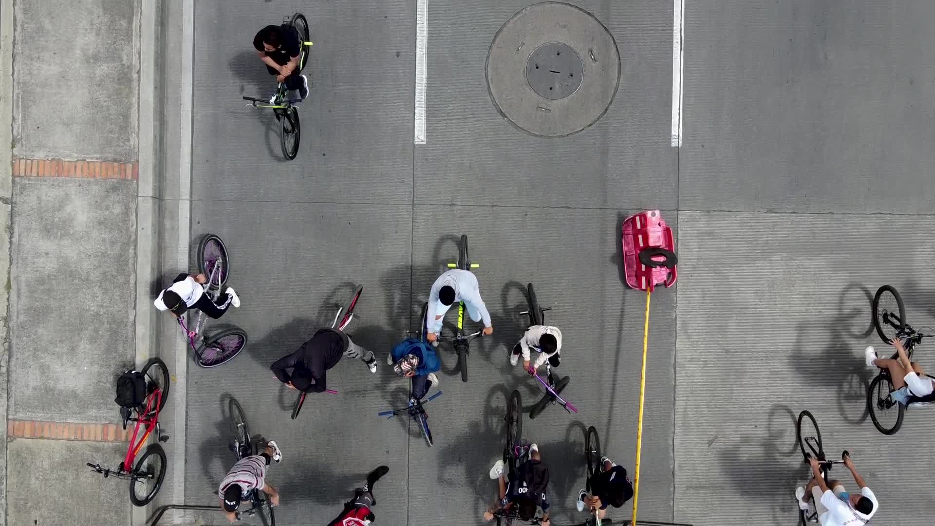 Aerial Shots of Bogota's Ciclovia
