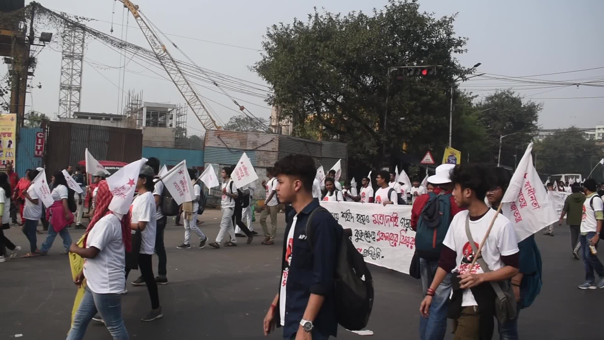 DYFI Justice Rally in Kolkata, India