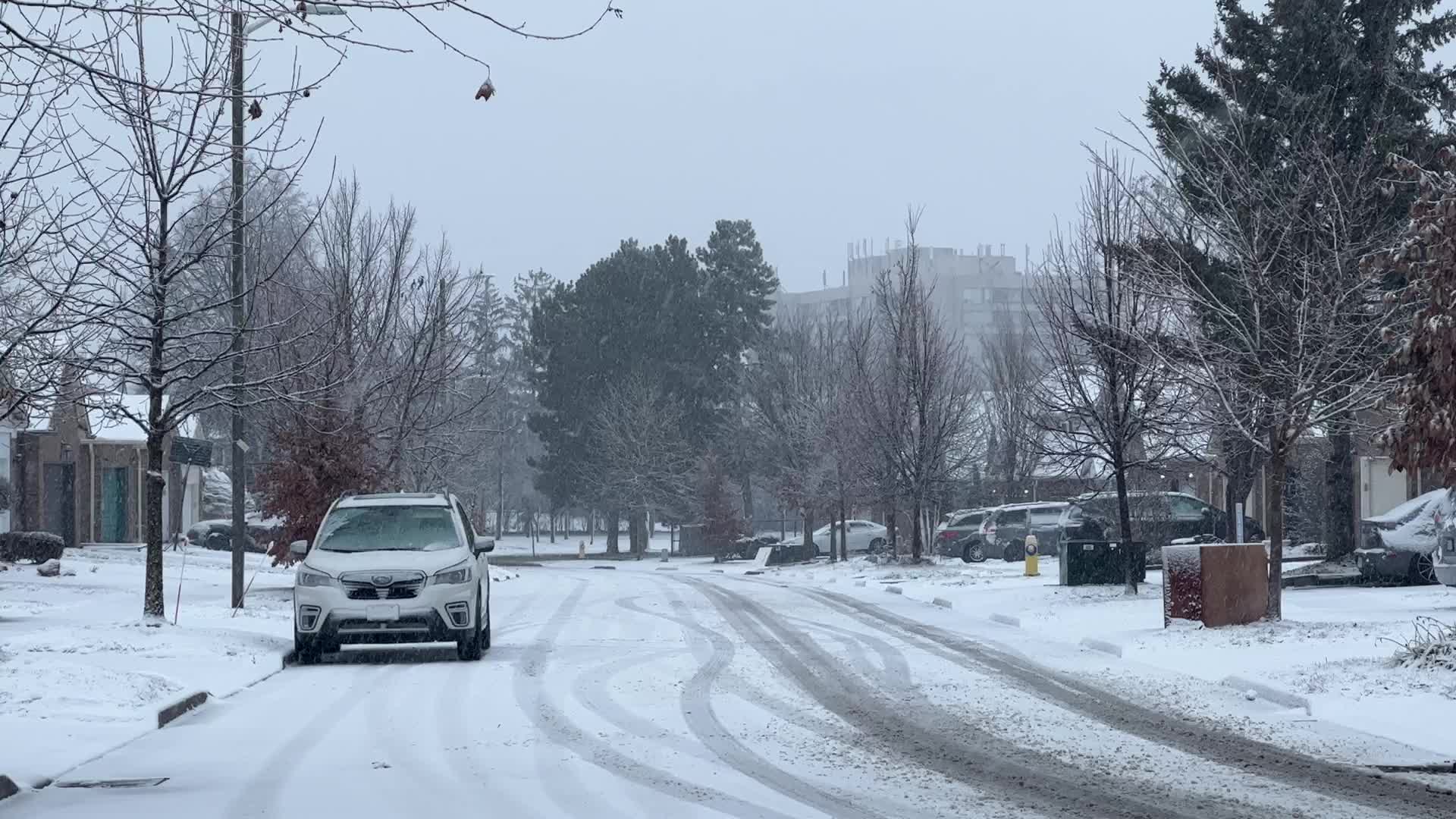 Toronto gets hit by winter snowstorm