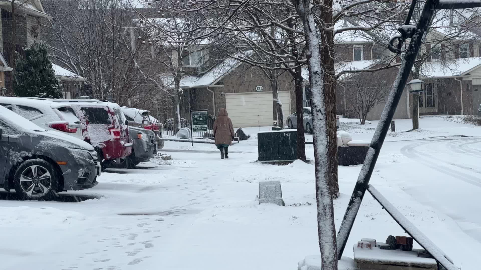 Toronto gets hit by winter snowstorm