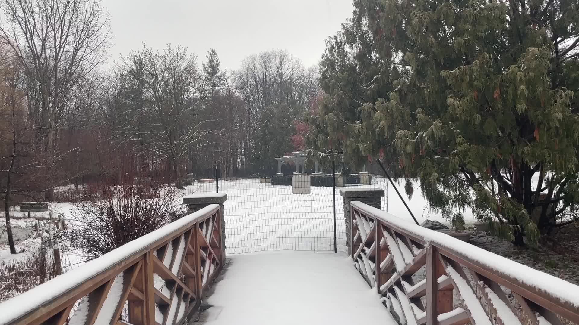 Snowstorm hitting in Toronto, Canada 