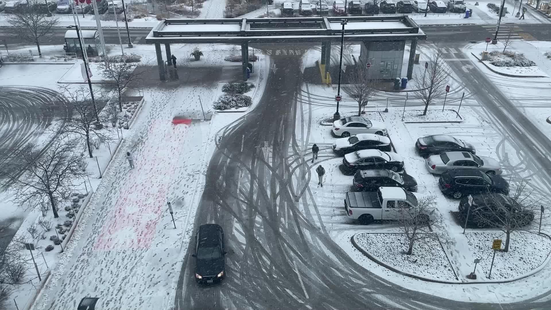Snowstorm hitting in Toronto, Canada 