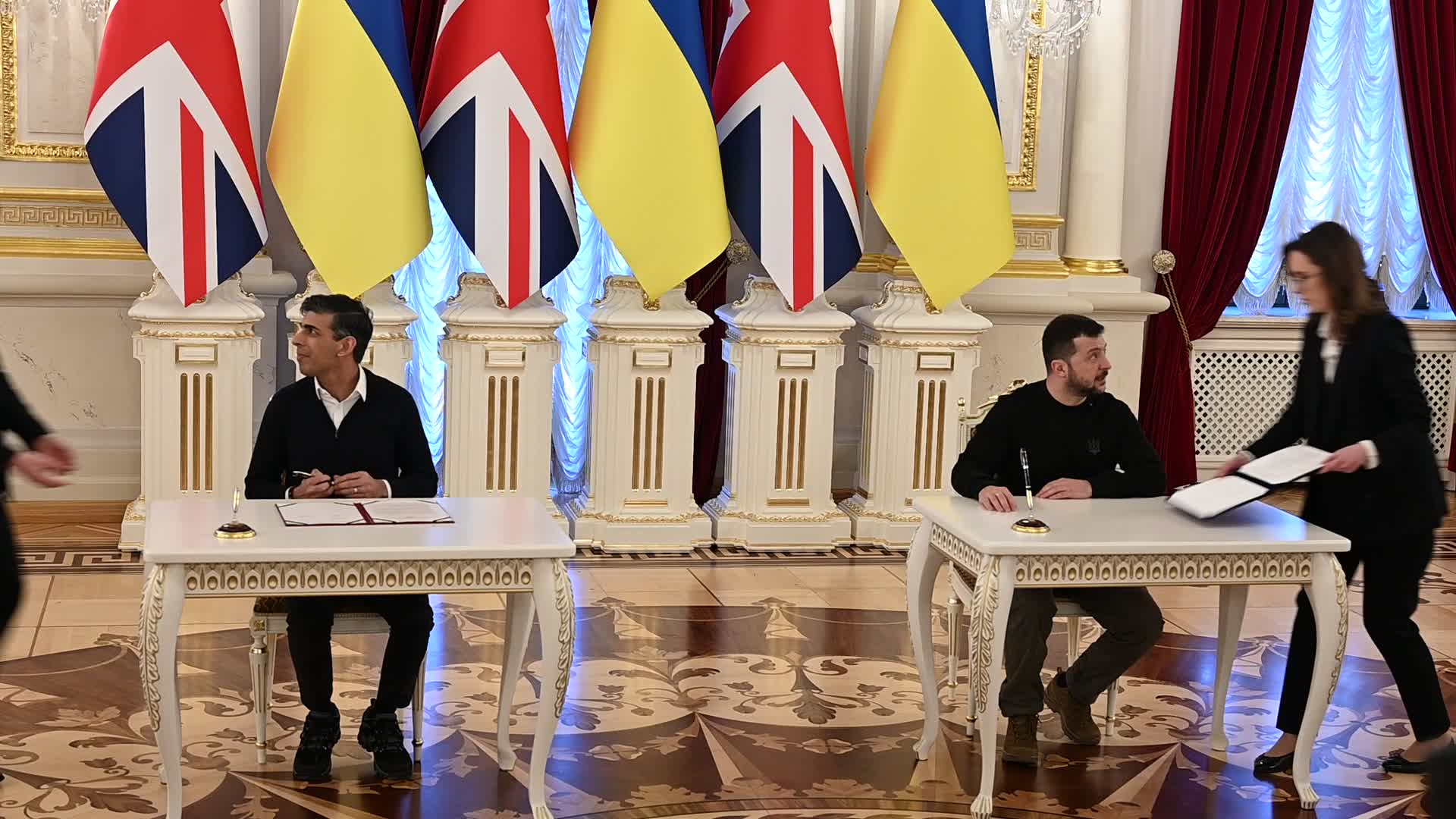 UK Prime Minister Rishi Sunak visits Kyiv, amid Russia's invasion of Ukraine. 