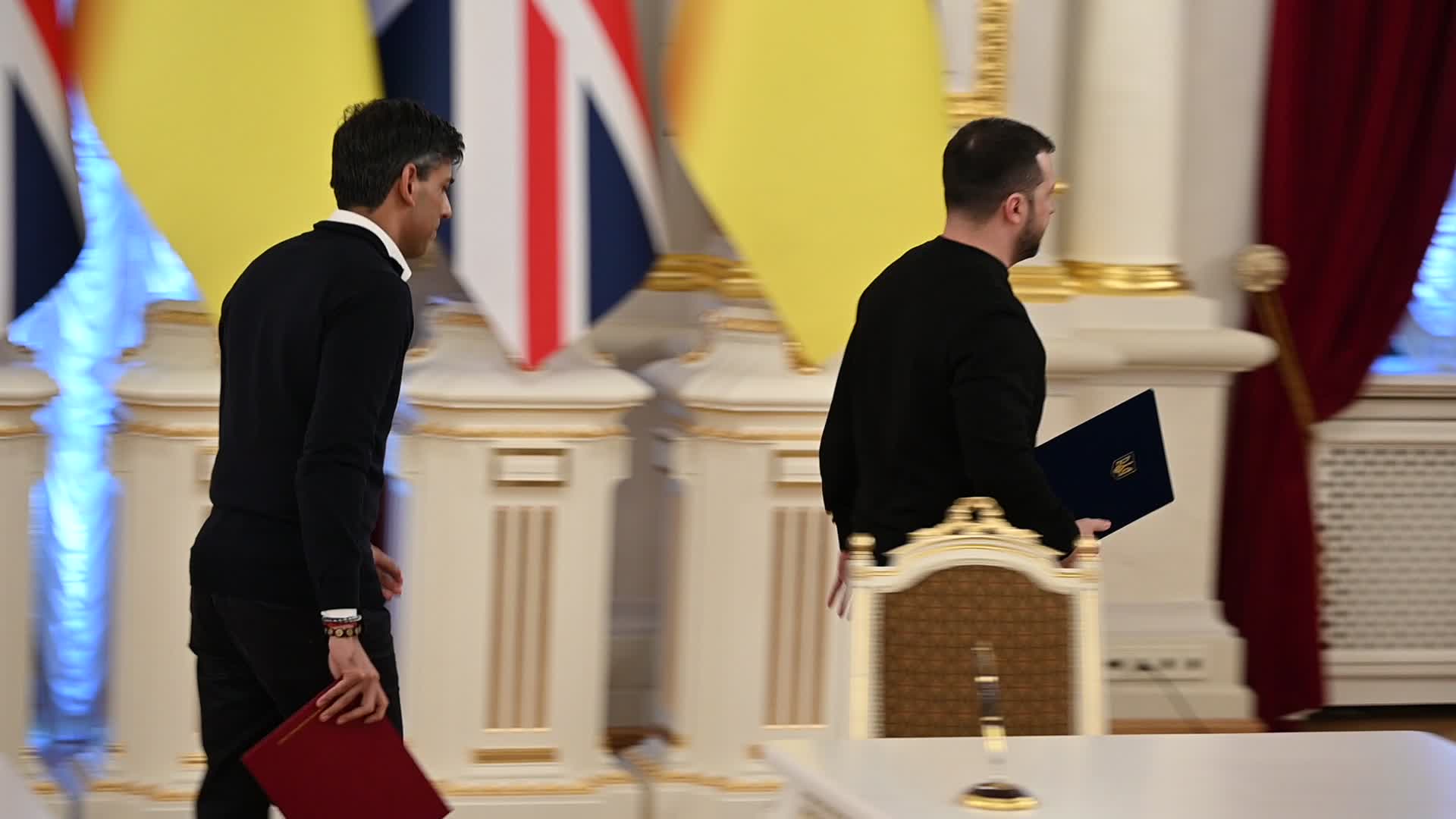 UK Prime Minister Rishi Sunak visits Kyiv, amid Russia's invasion of Ukraine. 