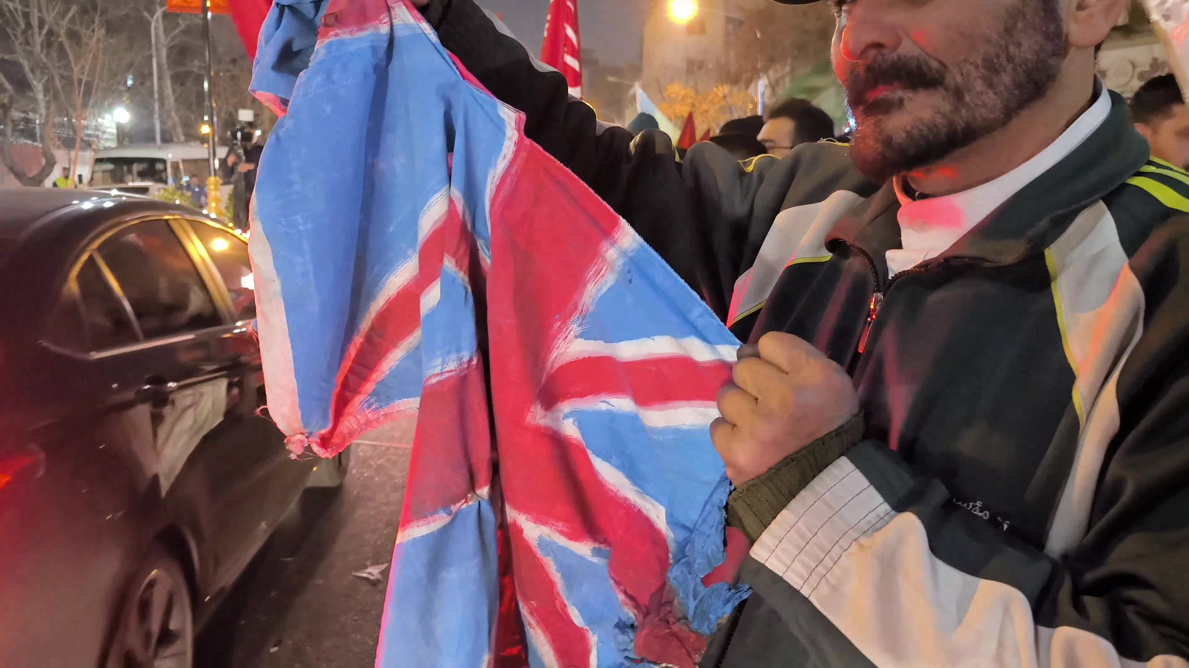 Protest to condemn U.S. and Britain airstrikes against Houthis in Yemen