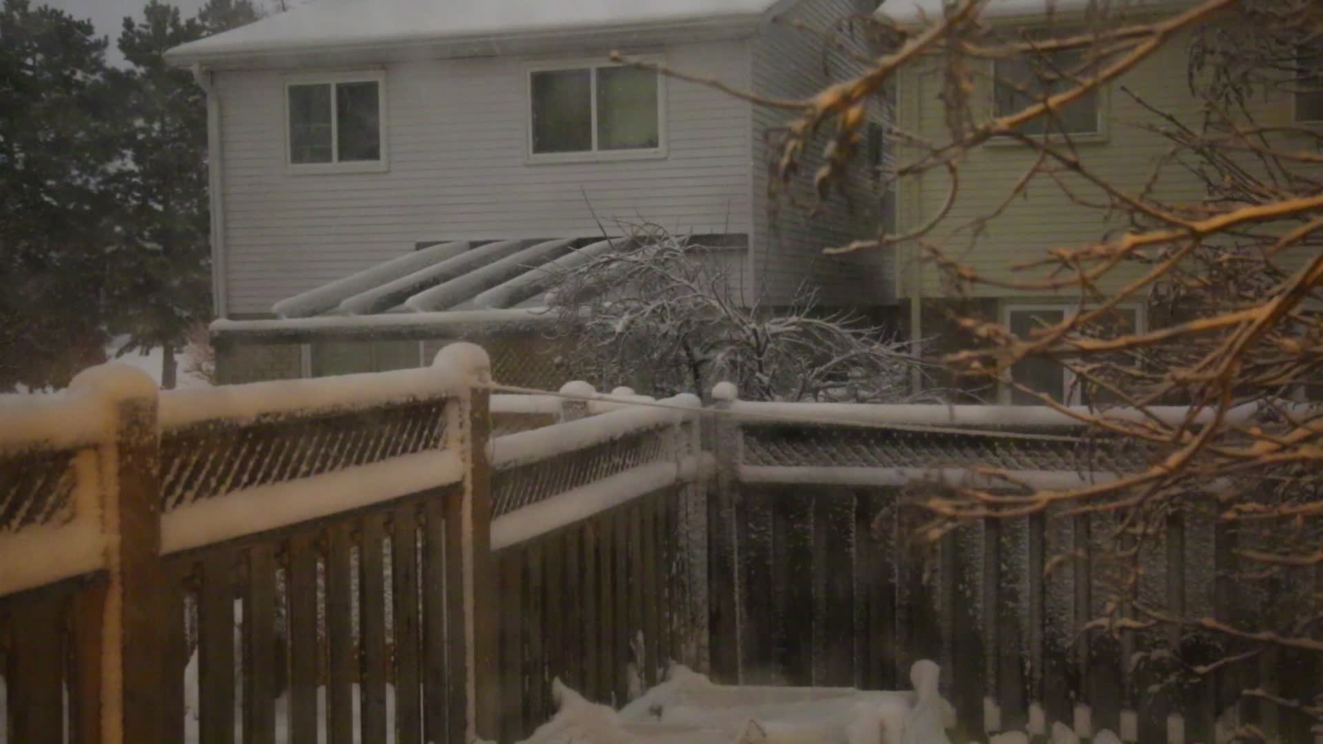 Massive blizzard in Toronto, Canada
