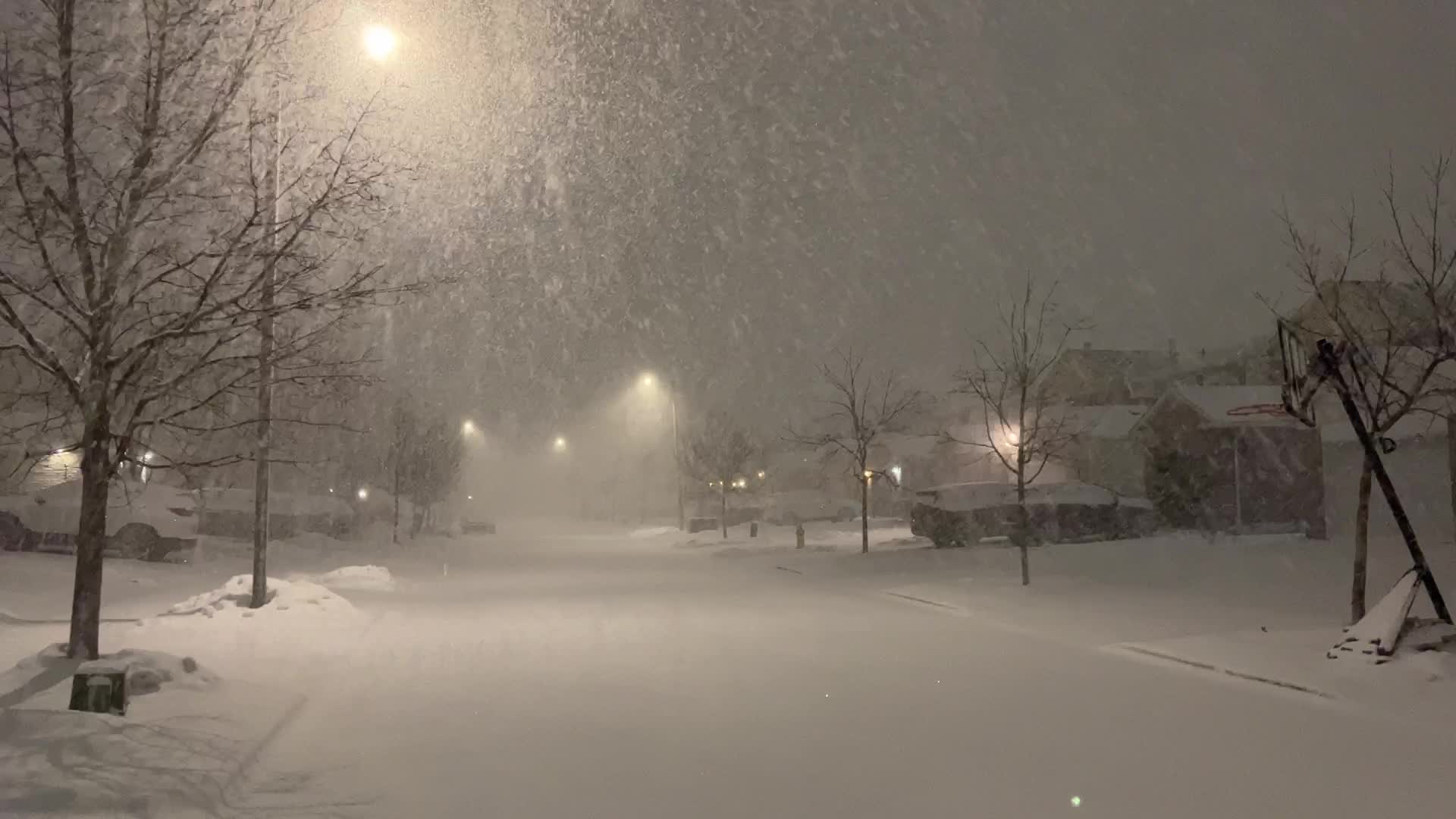 Massive blizzard in Toronto, Canada