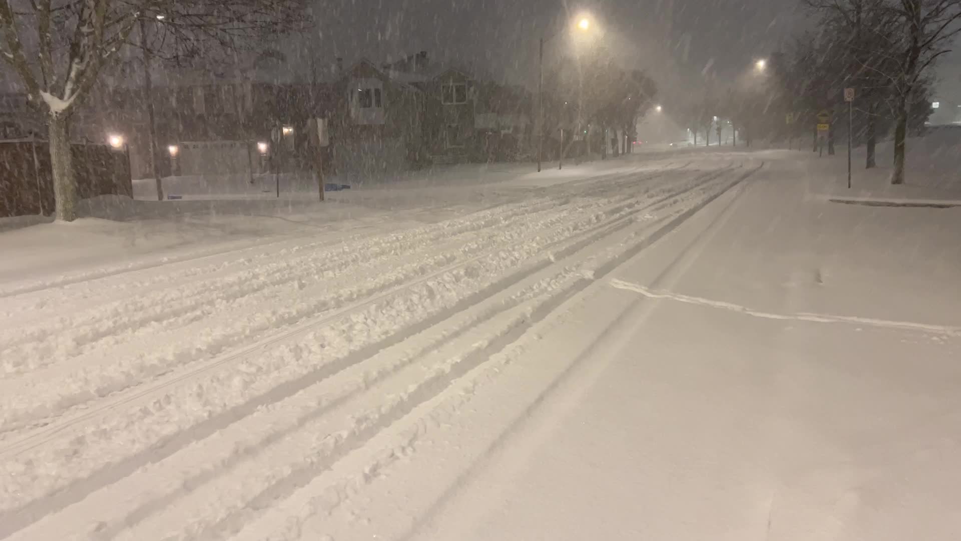 Massive blizzard in Toronto, Canada