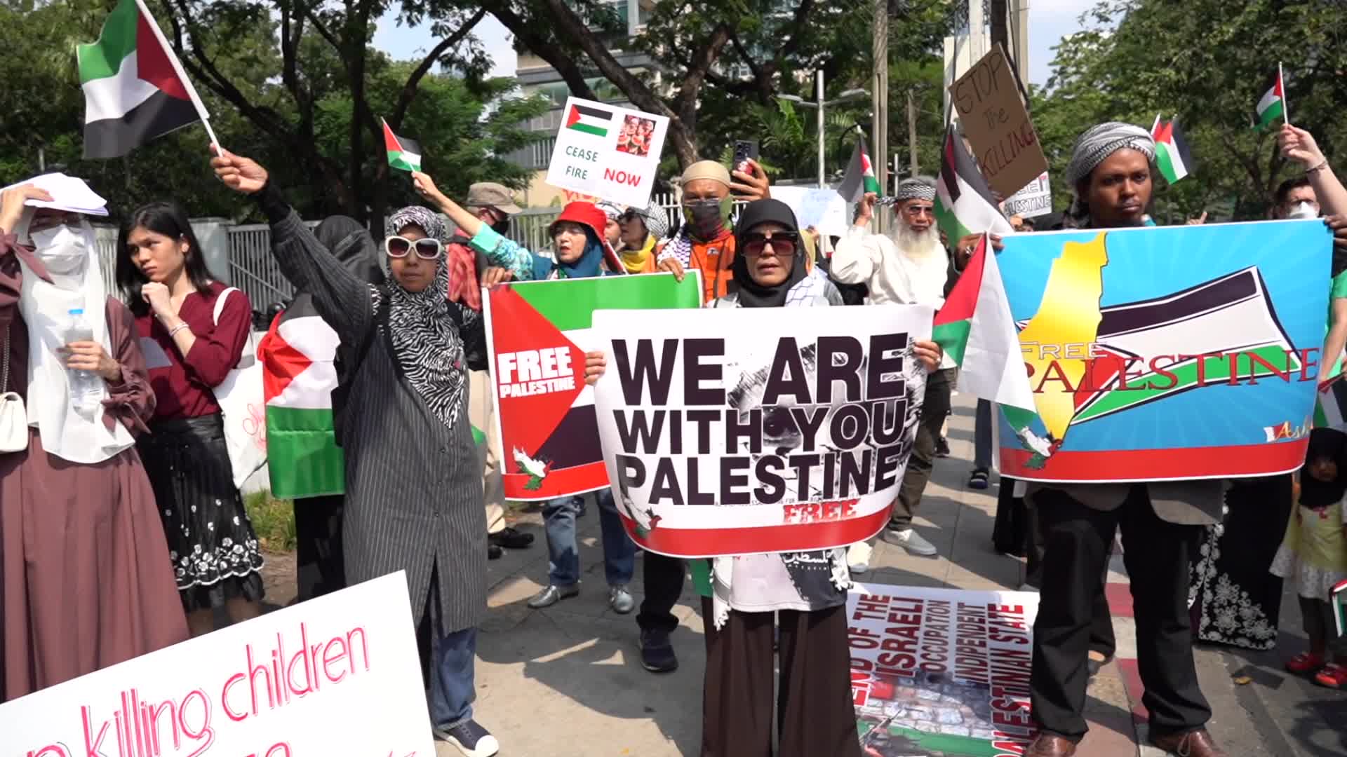 Global Day of Action for Gaza in Bangkok.