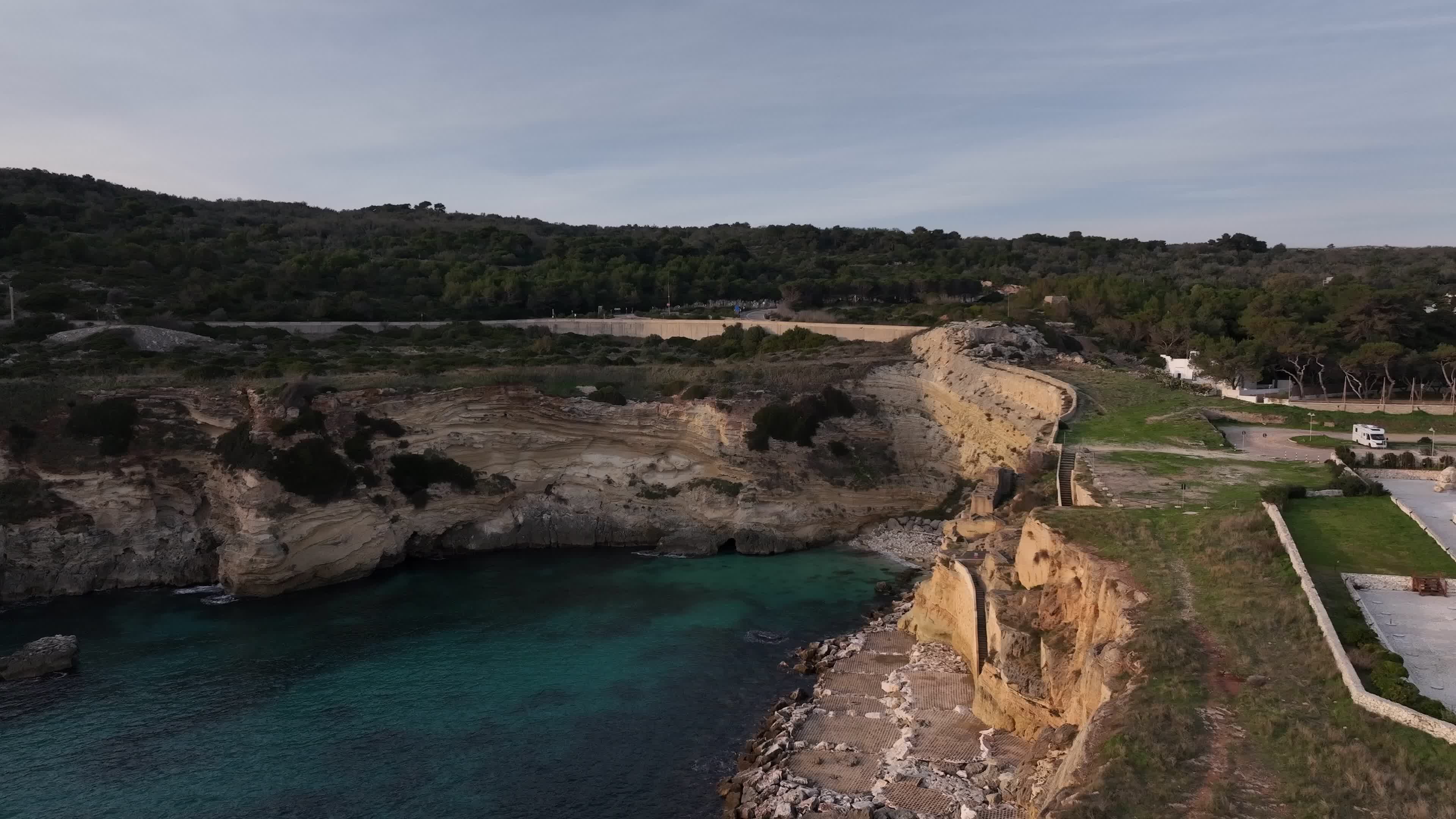 Drone View Of Porto Miggiano