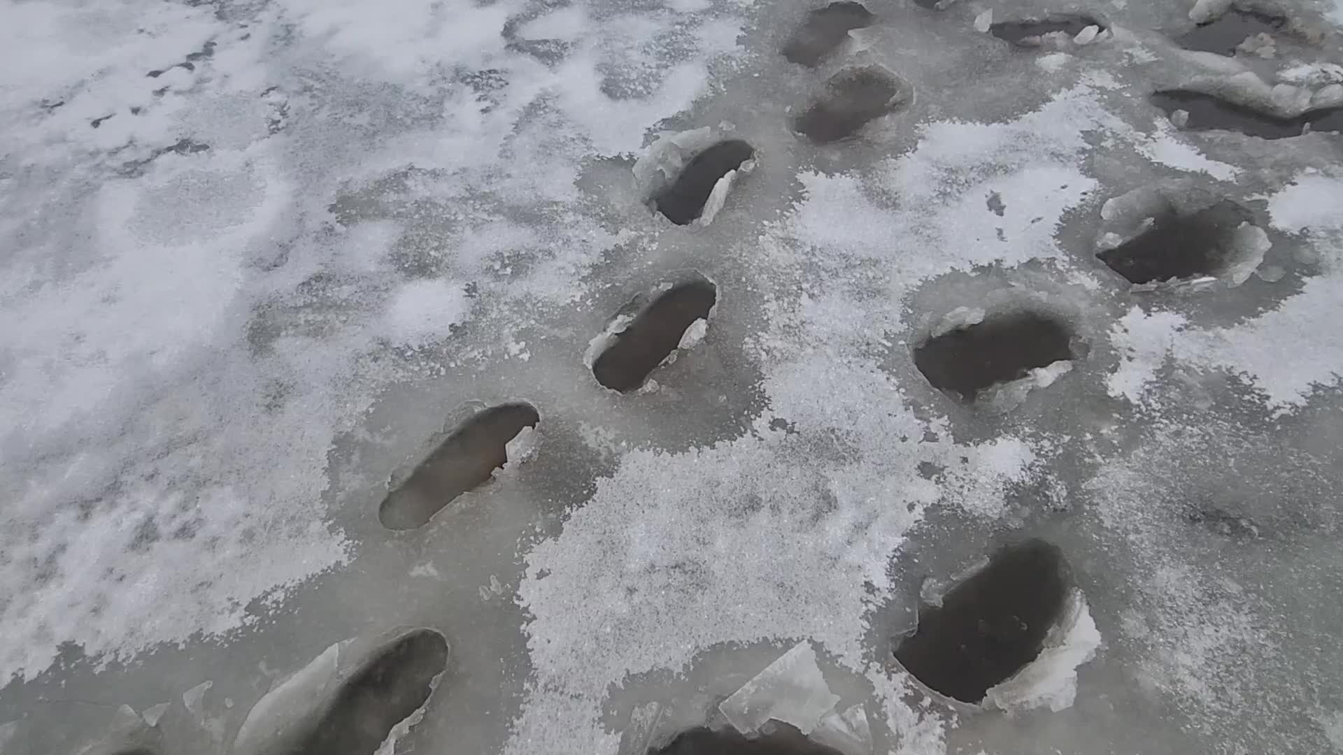 Bone-chilling cold temperatures in Toronto, Canada