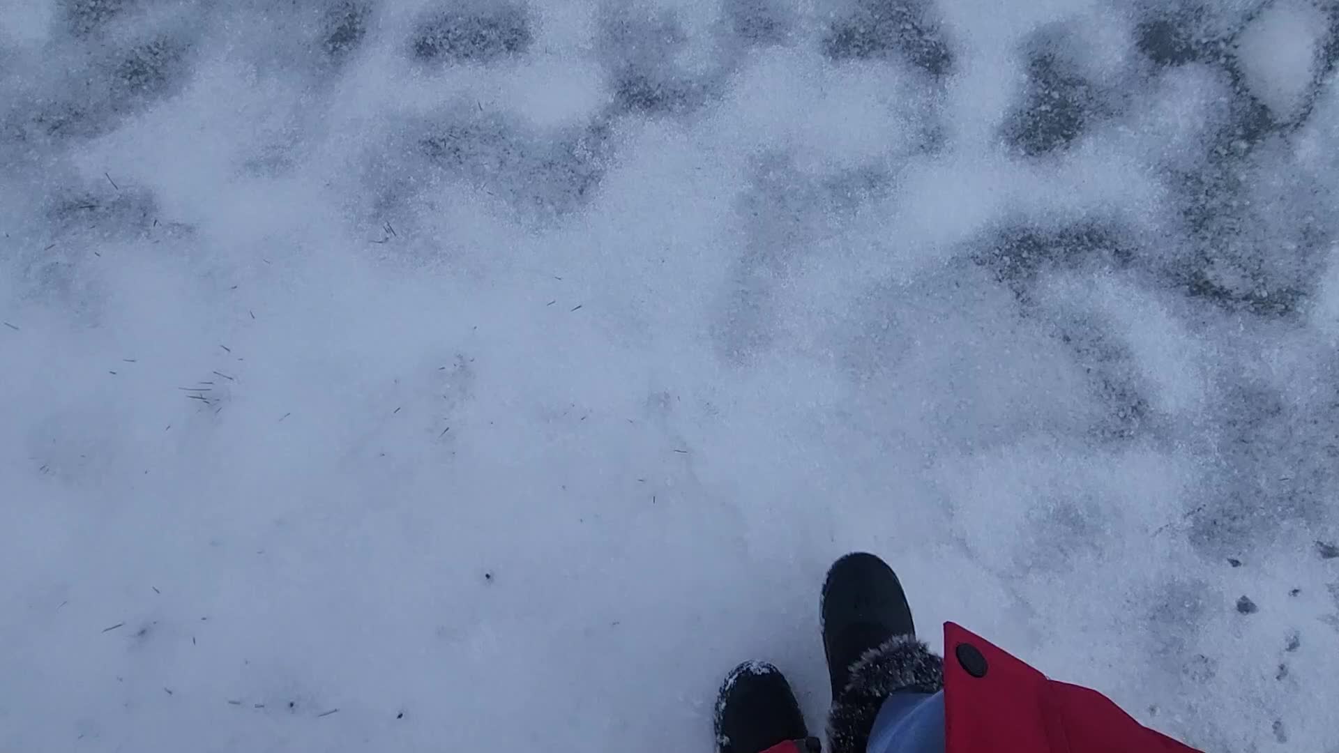 Bone-chilling cold temperatures in Toronto, Canada