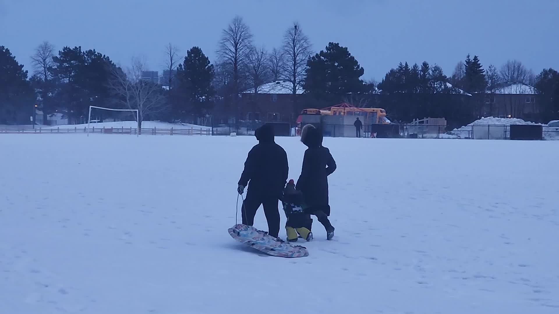 Bone-chilling cold temperatures in Toronto, Canada