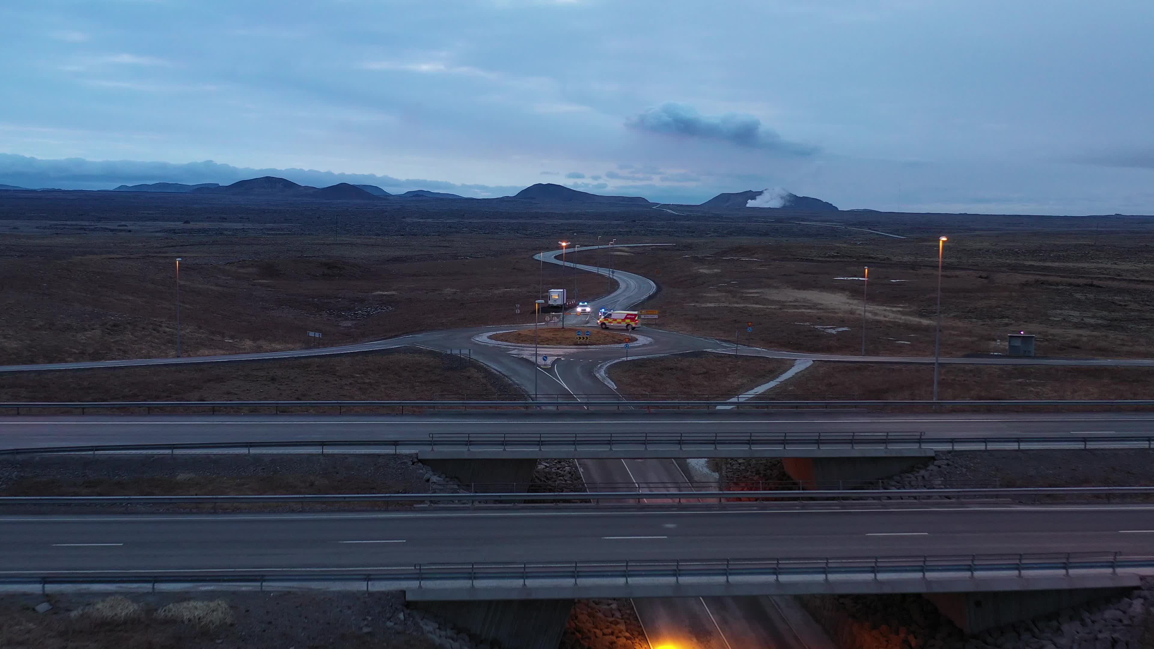 New Volcanic Eruption Started On The Reykjanes Peninsula - Drone View