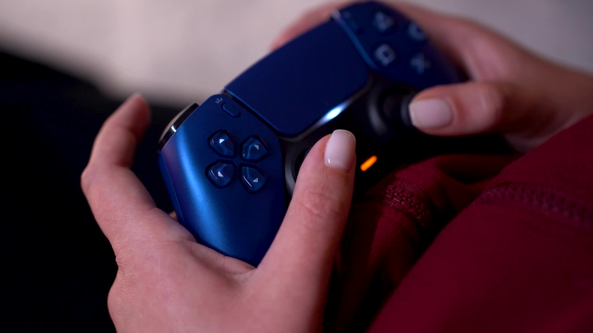 The DualSense wireless controller for Sony's PlayStation 5 console.