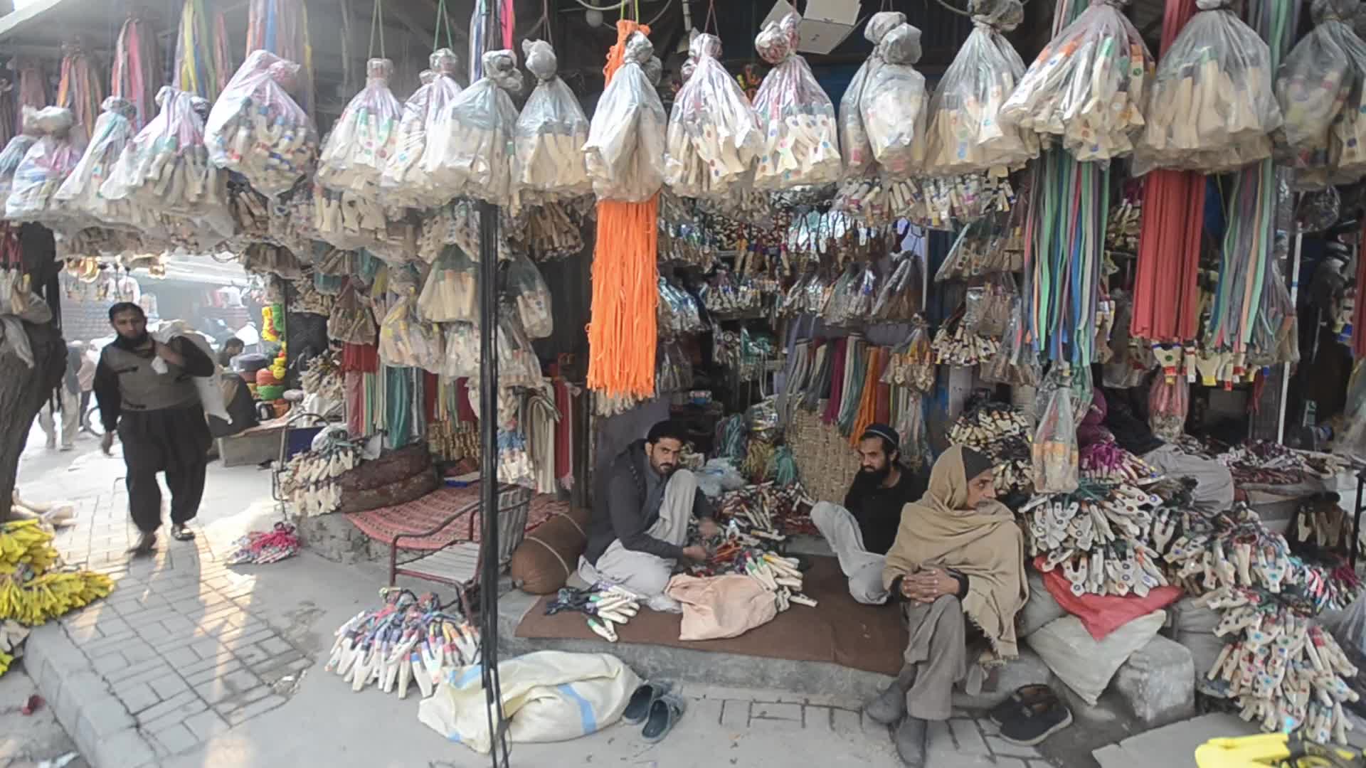 Slingshot on sale at market in Peshawar 