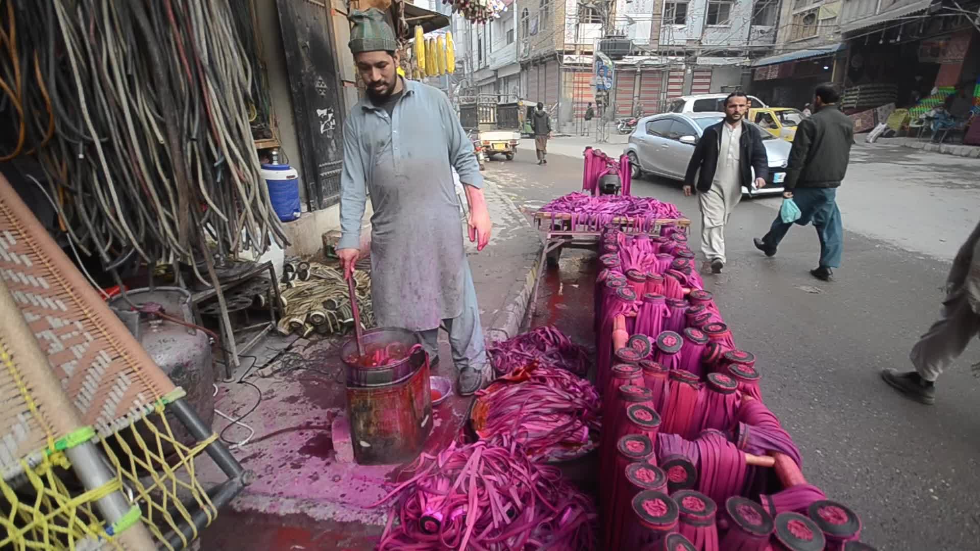 Slingshot on sale at market in Peshawar 