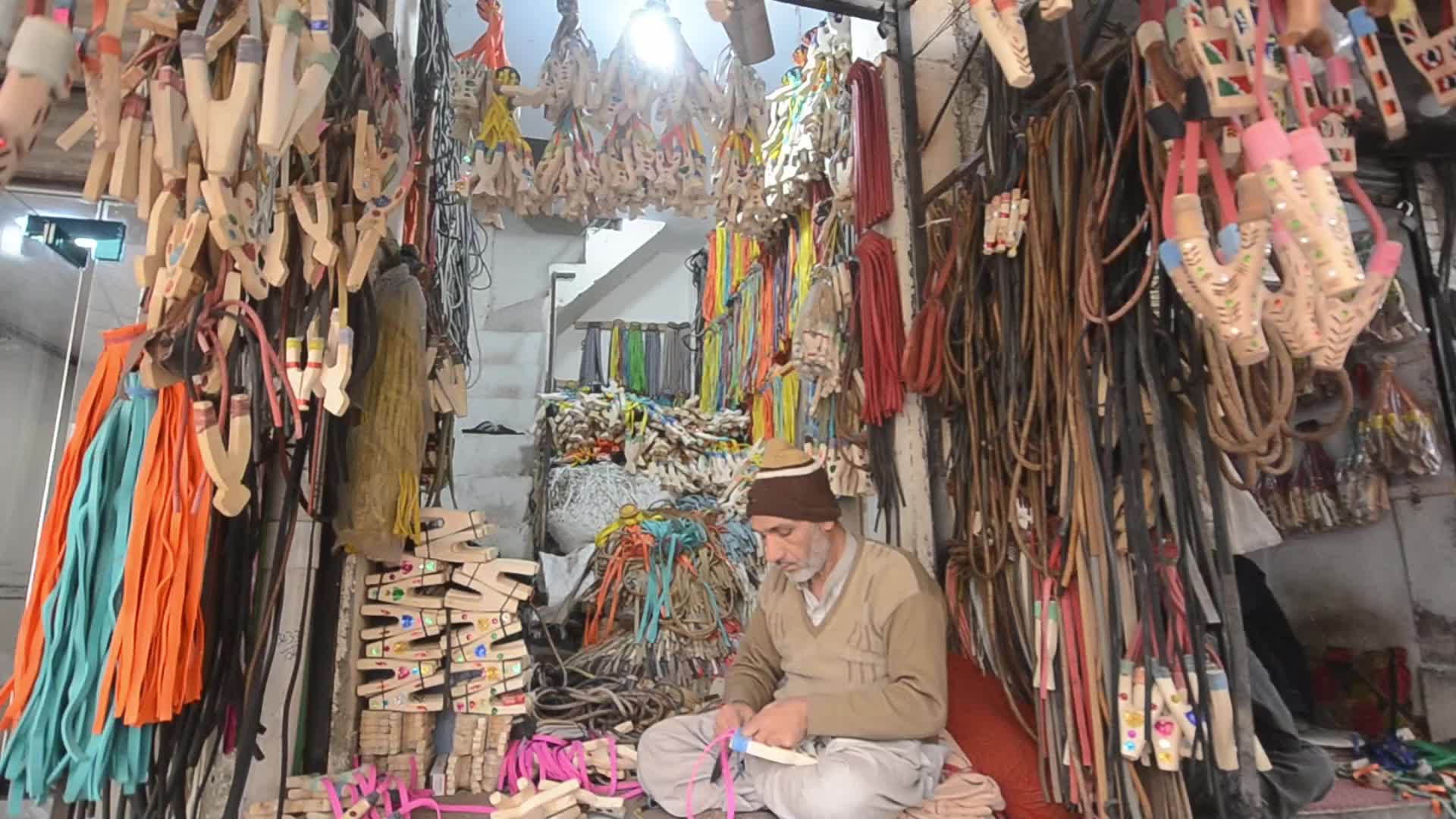 Slingshot on sale at market in Peshawar 