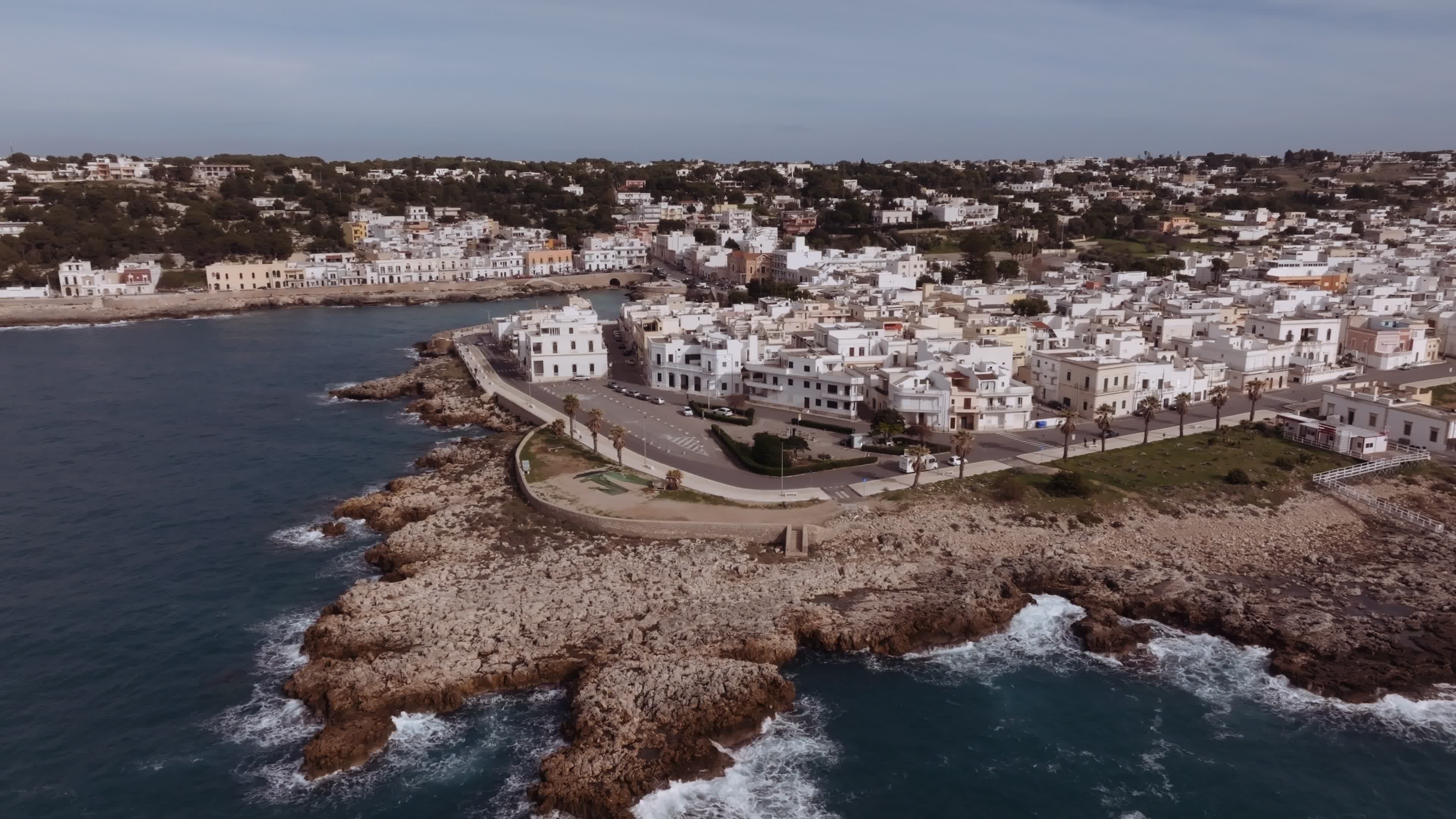 Drone View Of Santa Caterina, Italy