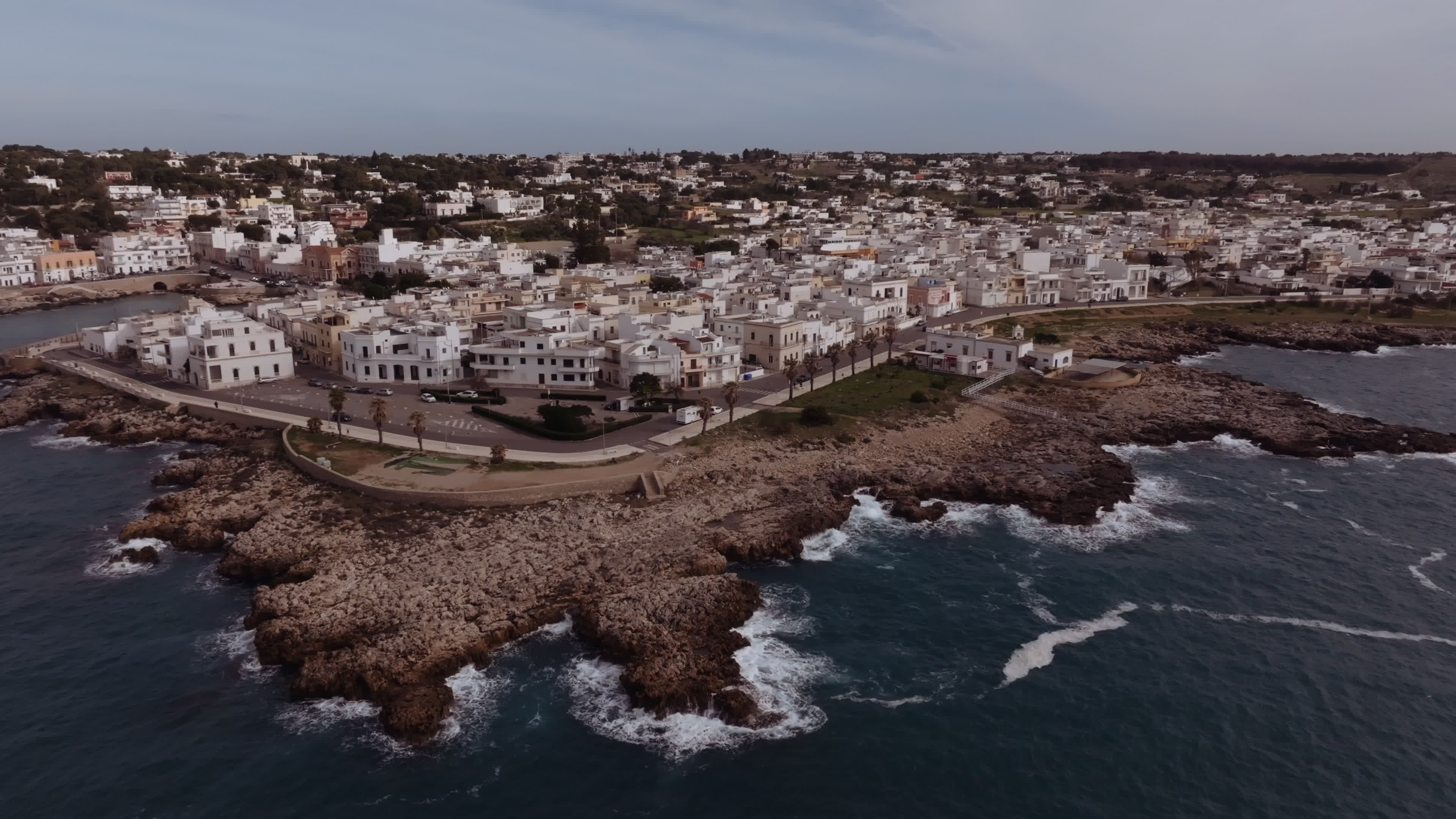 Drone View Of Santa Caterina, Italy