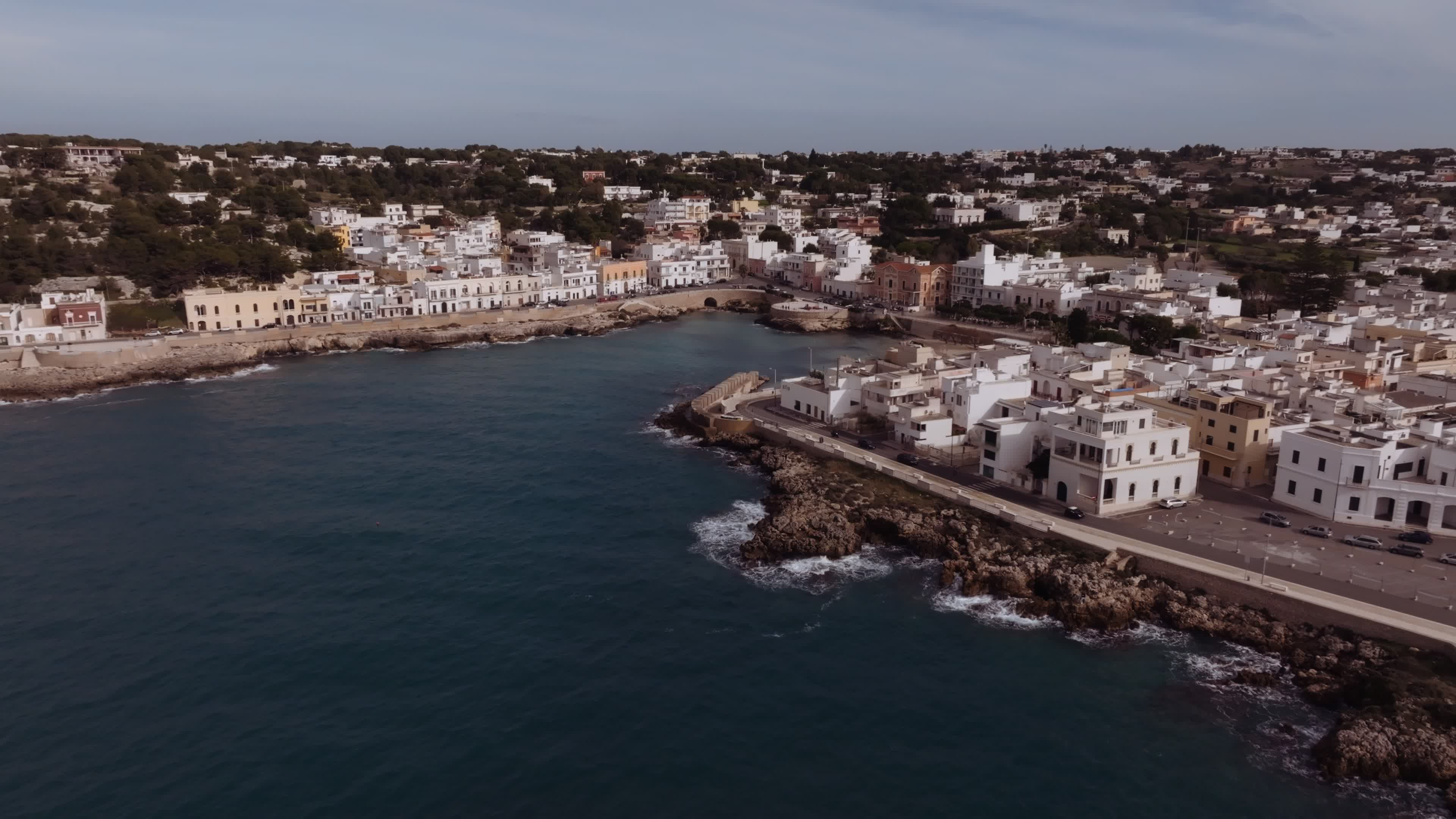 Drone View Of Santa Caterina, Italy