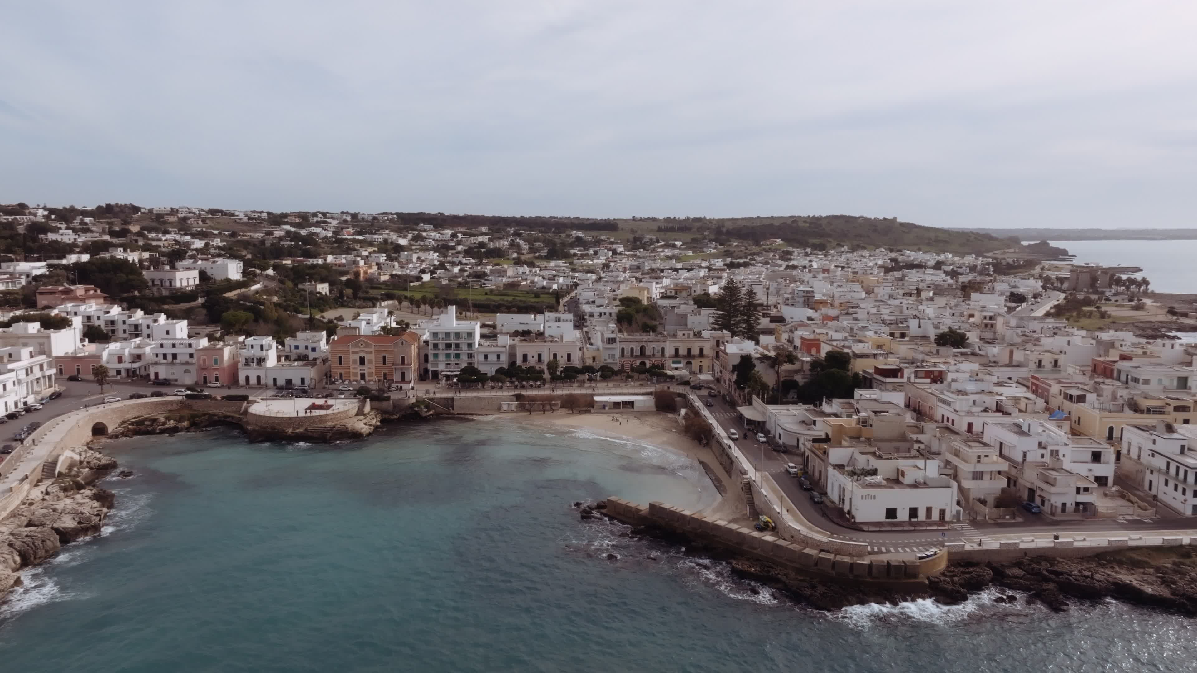 Drone View Of Santa Caterina, Italy