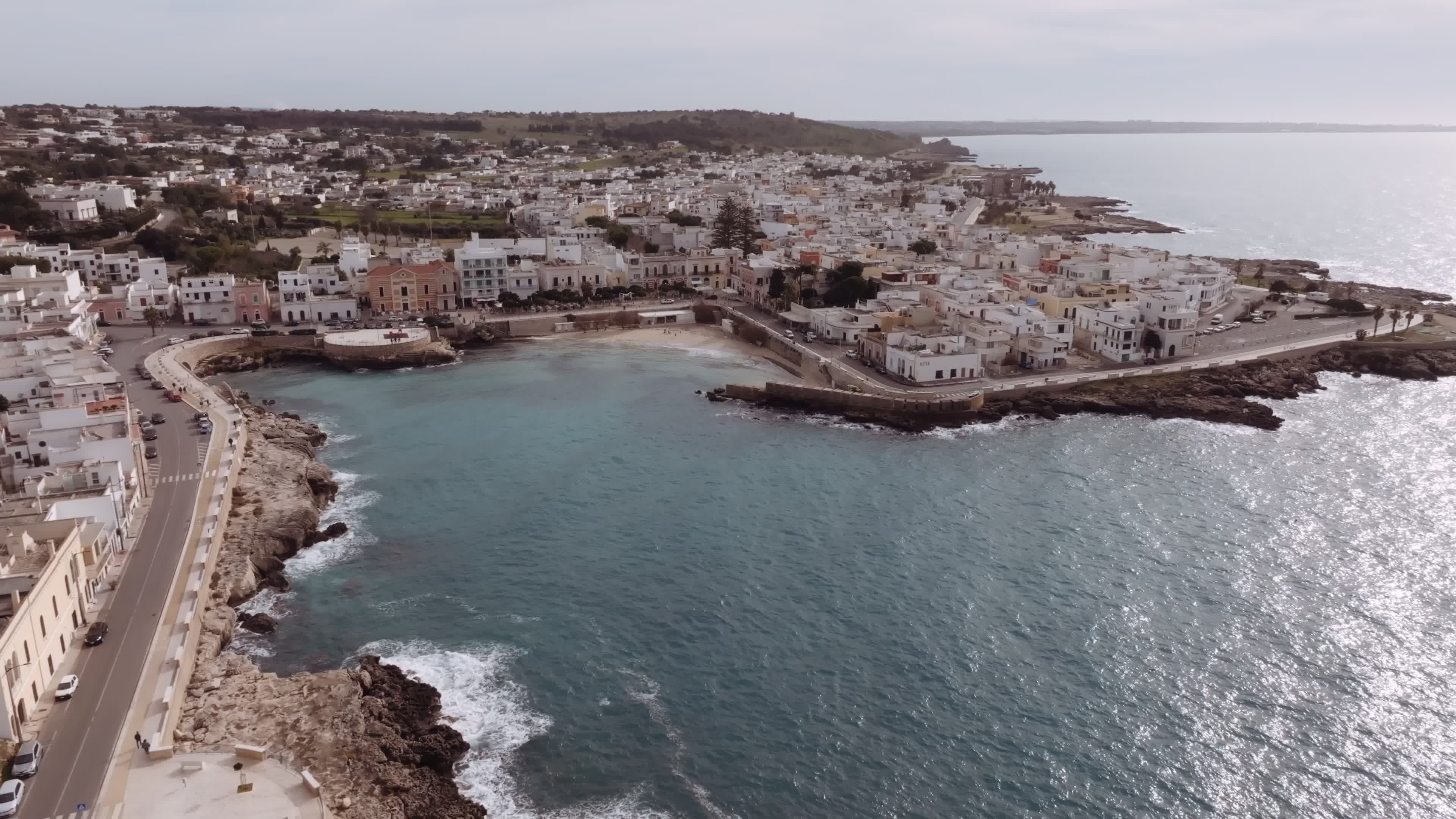 Drone View Of Santa Caterina, Italy
