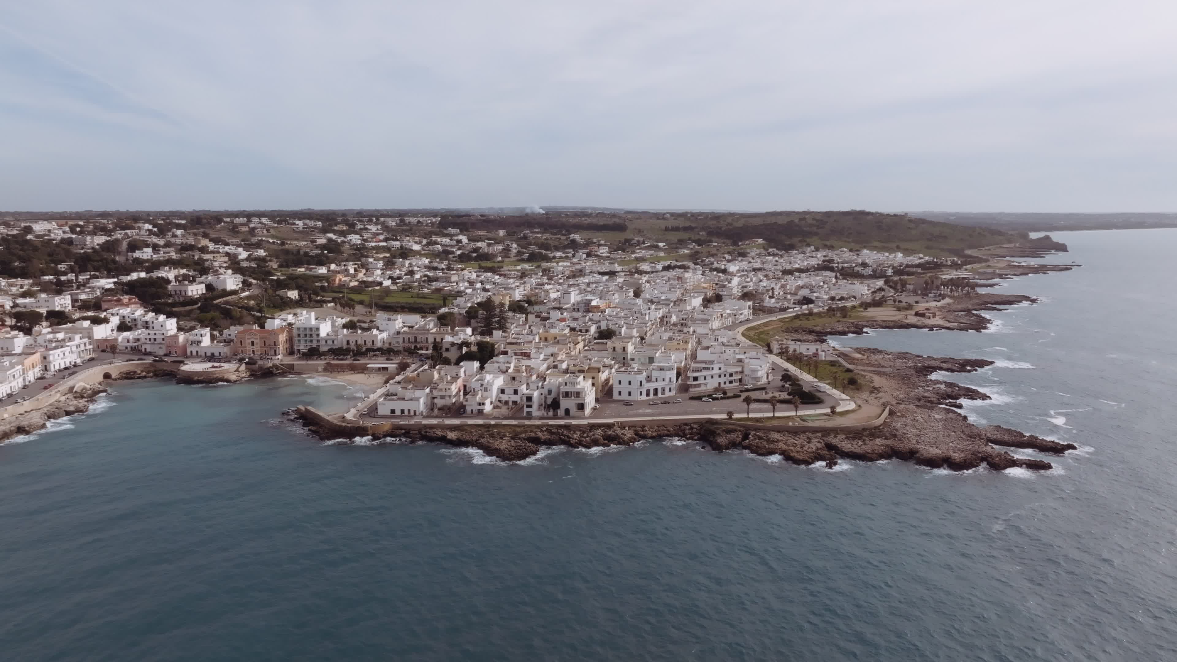 Drone View Of Santa Caterina, Italy