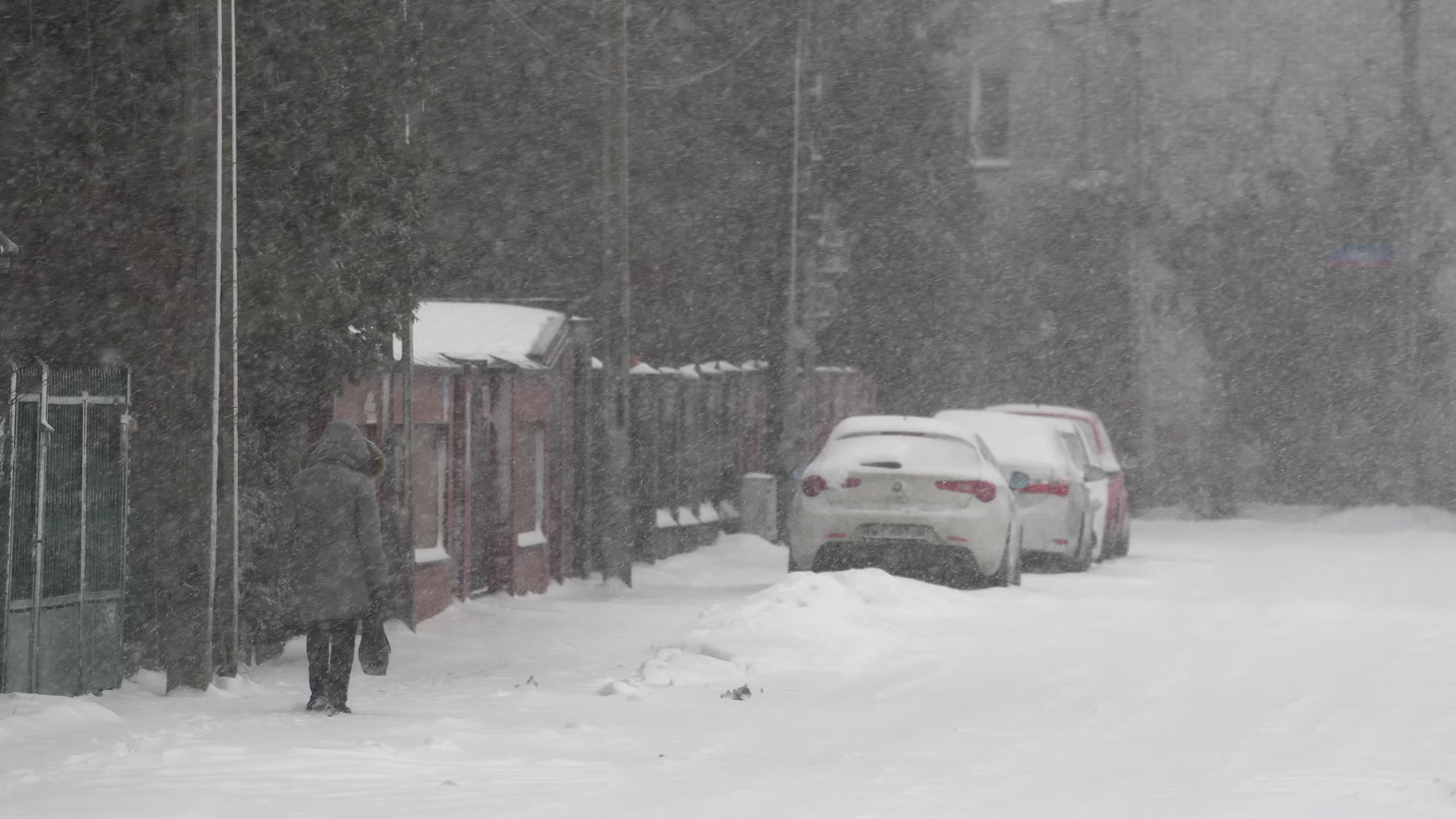 Weather alert in Poland for snow