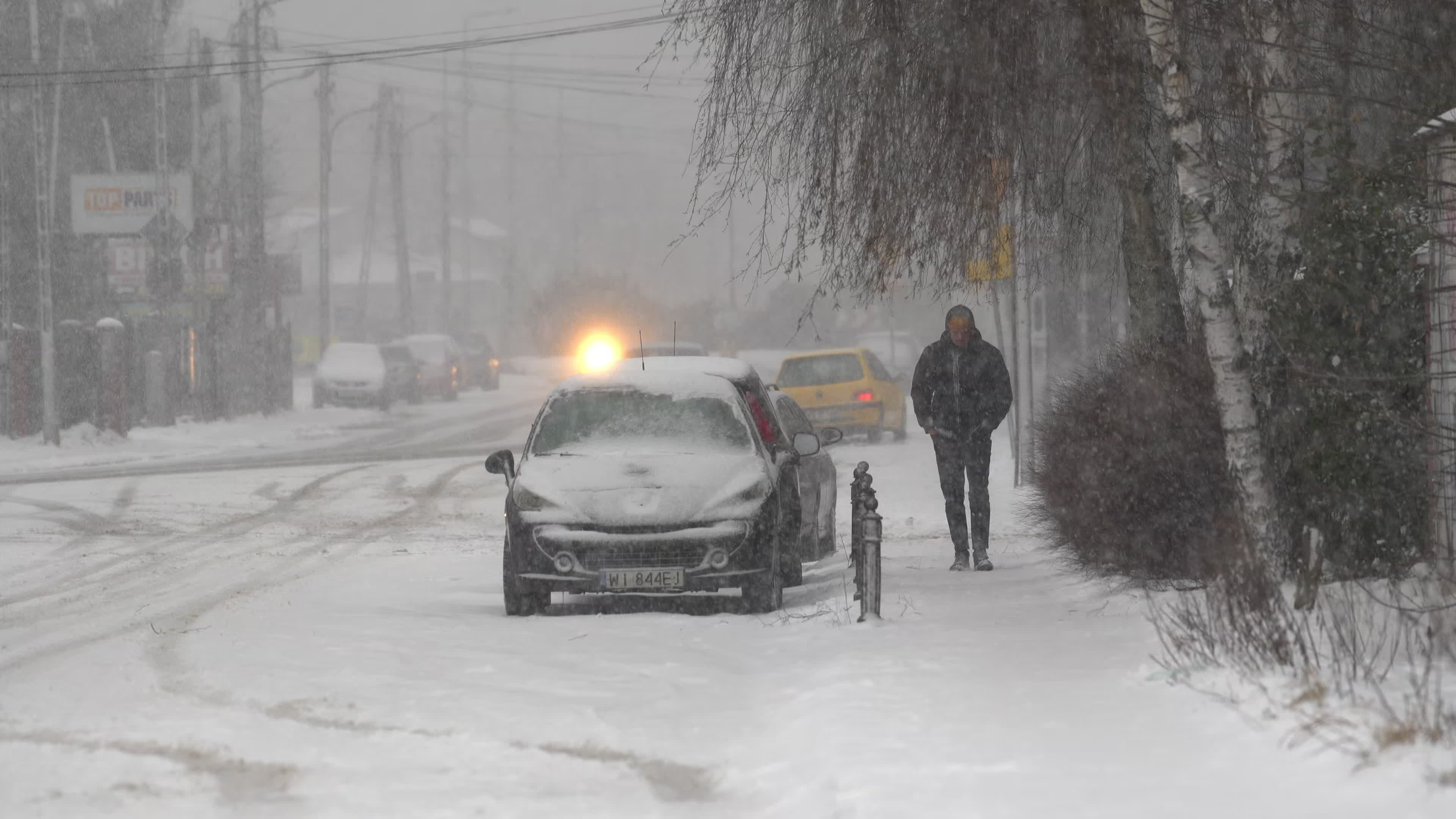 Weather alert in Poland for snow