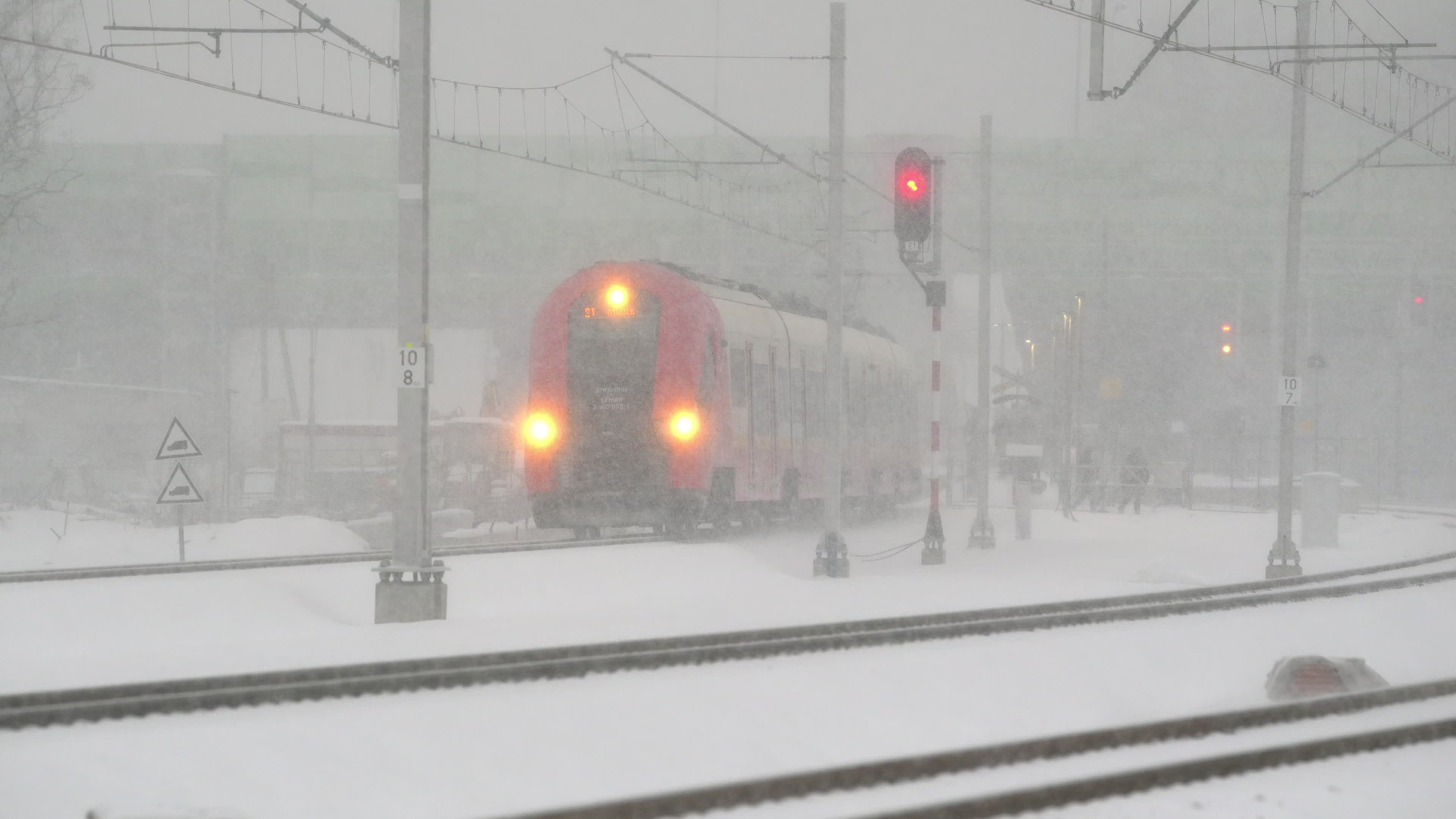 Weather alert in Poland for snow