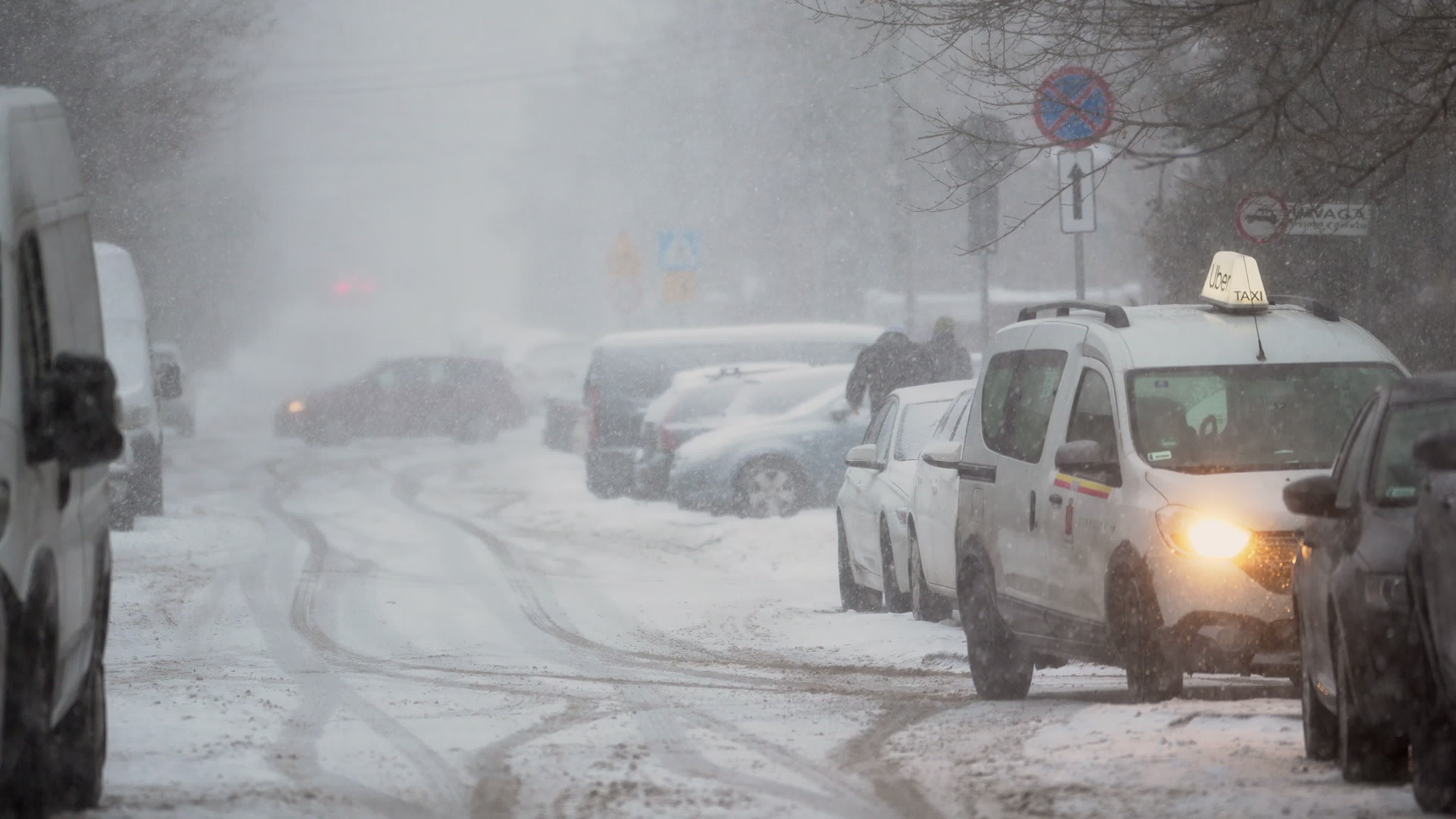 Weather alert in Poland for snow
