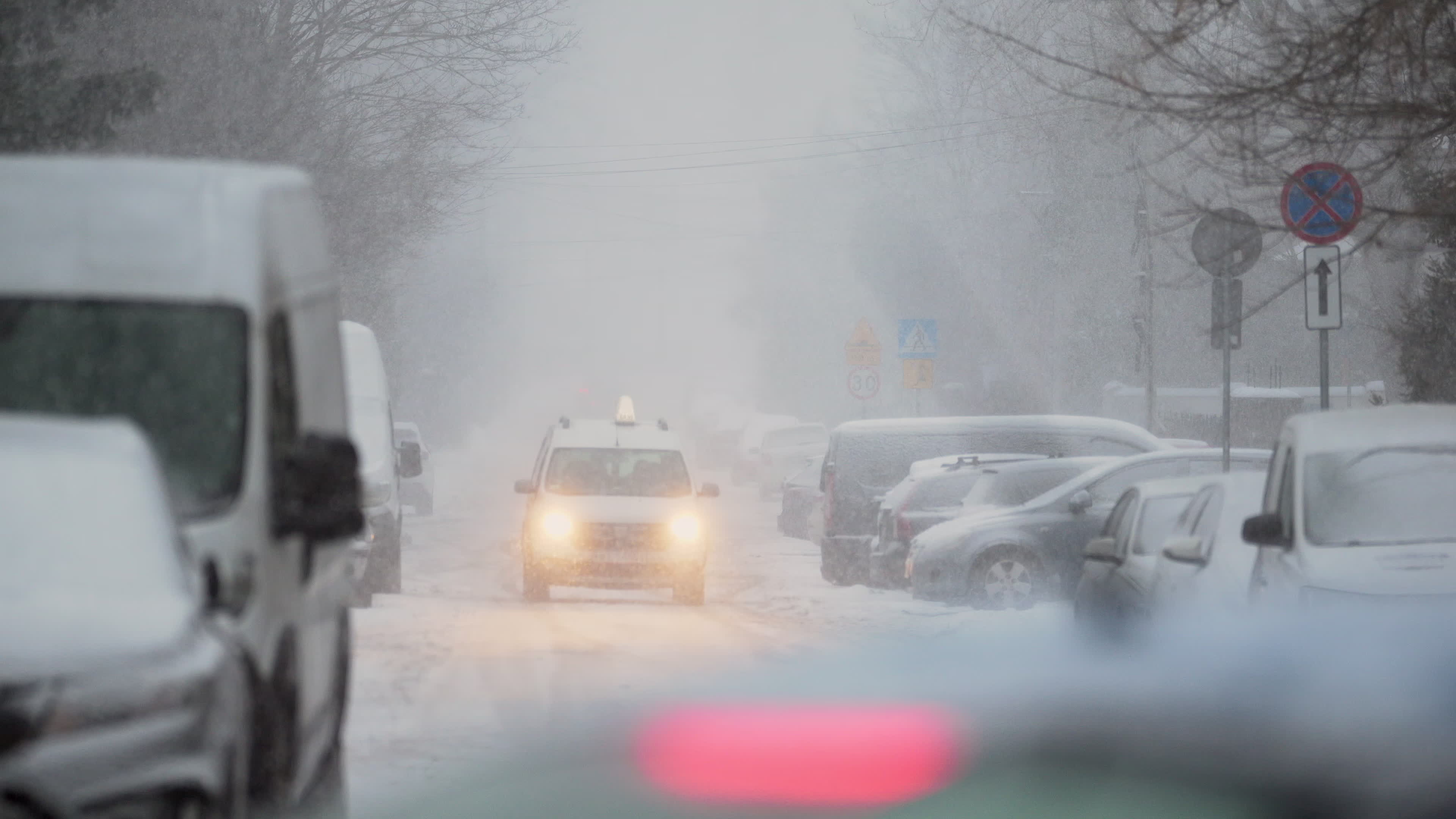 Weather alert in Poland for snow