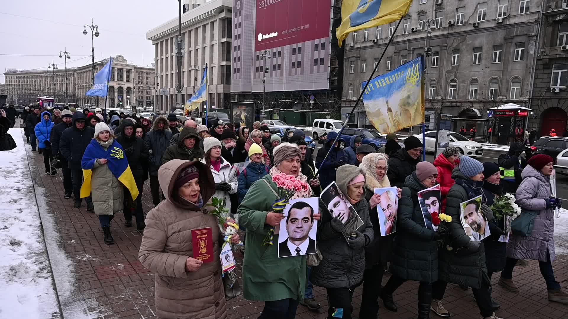 Ukrainians commemorate killed activists on the 10th anniversary of Euromaidan revolution in Kyiv, amid Russia's invasion of Ukraine
